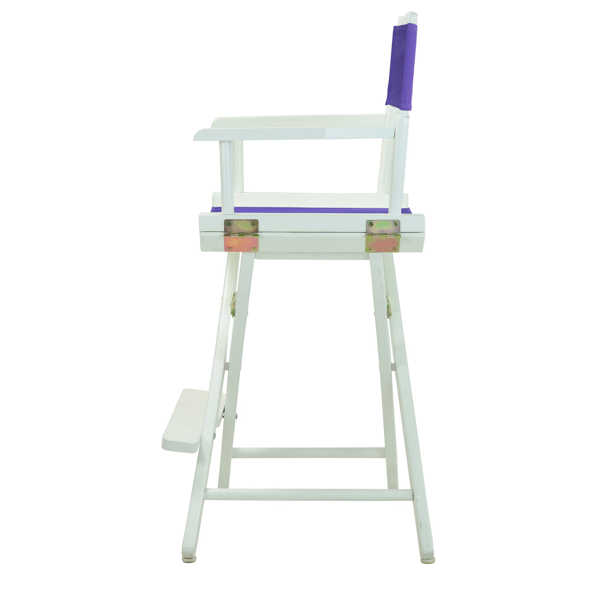 24' Director'S Chair White Frame-Purple Canvas
