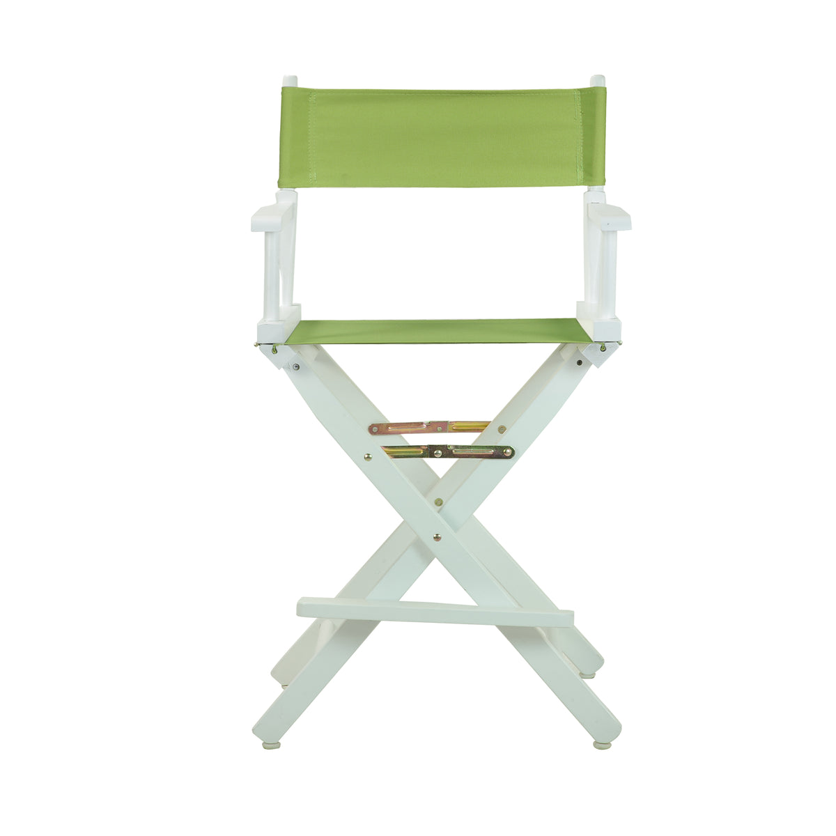 24' Director'S Chair White Frame-Lime Green Canvas