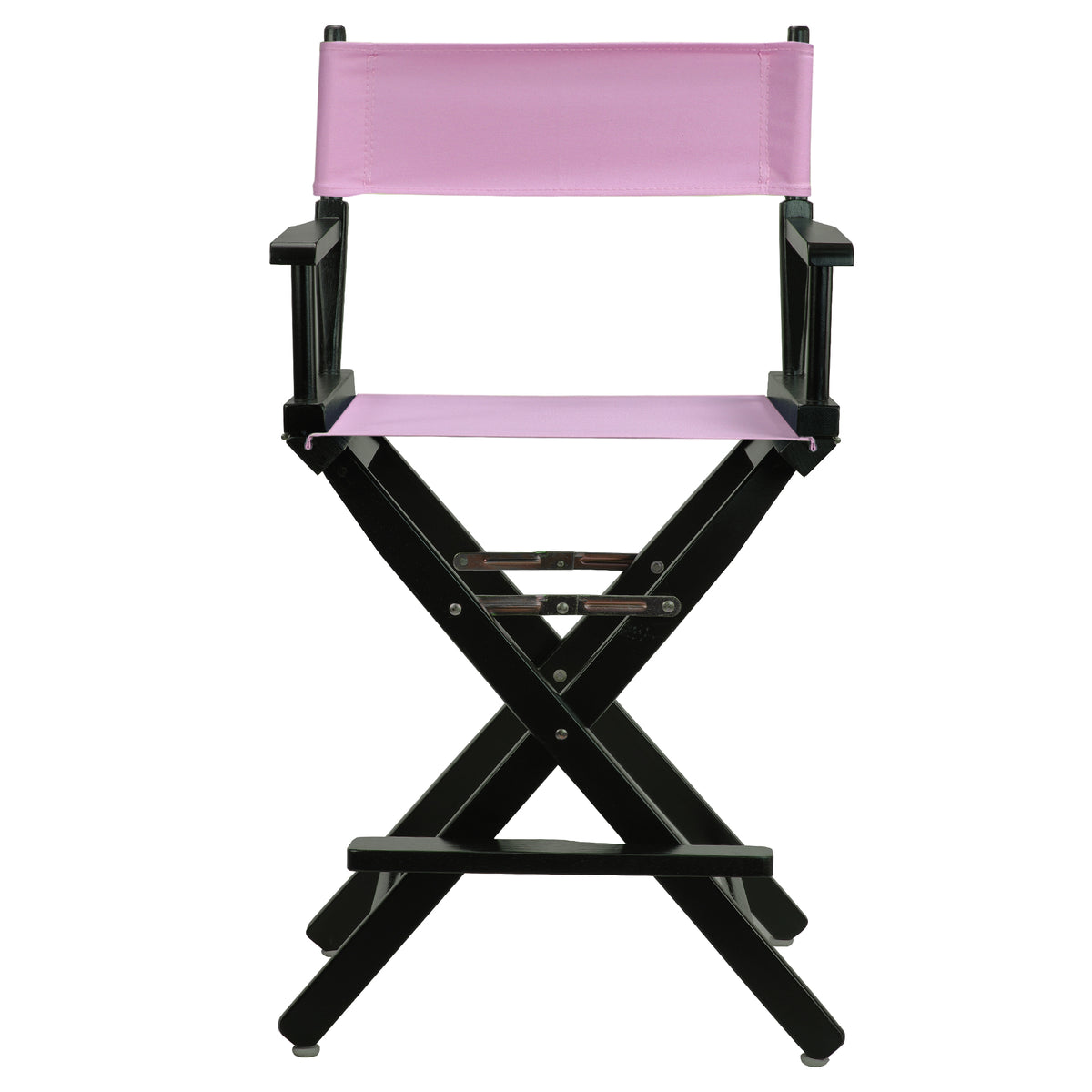 24' Director'S Chair Black Frame-Pink Canvas