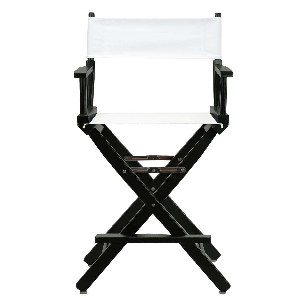 24' Director'S Chair Black Frame-White Canvas