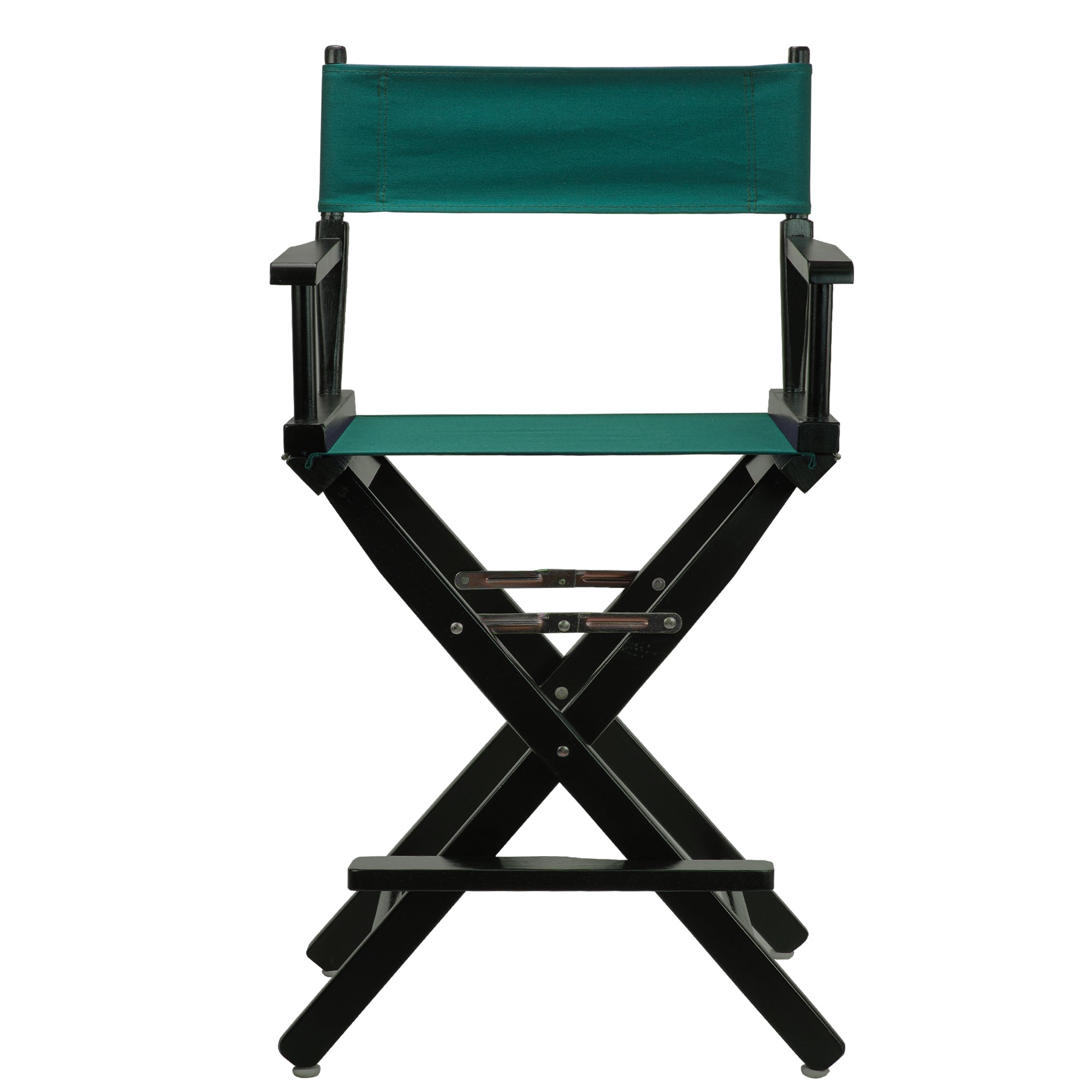 24' Director'S Chair Black Frame-Green Canvas