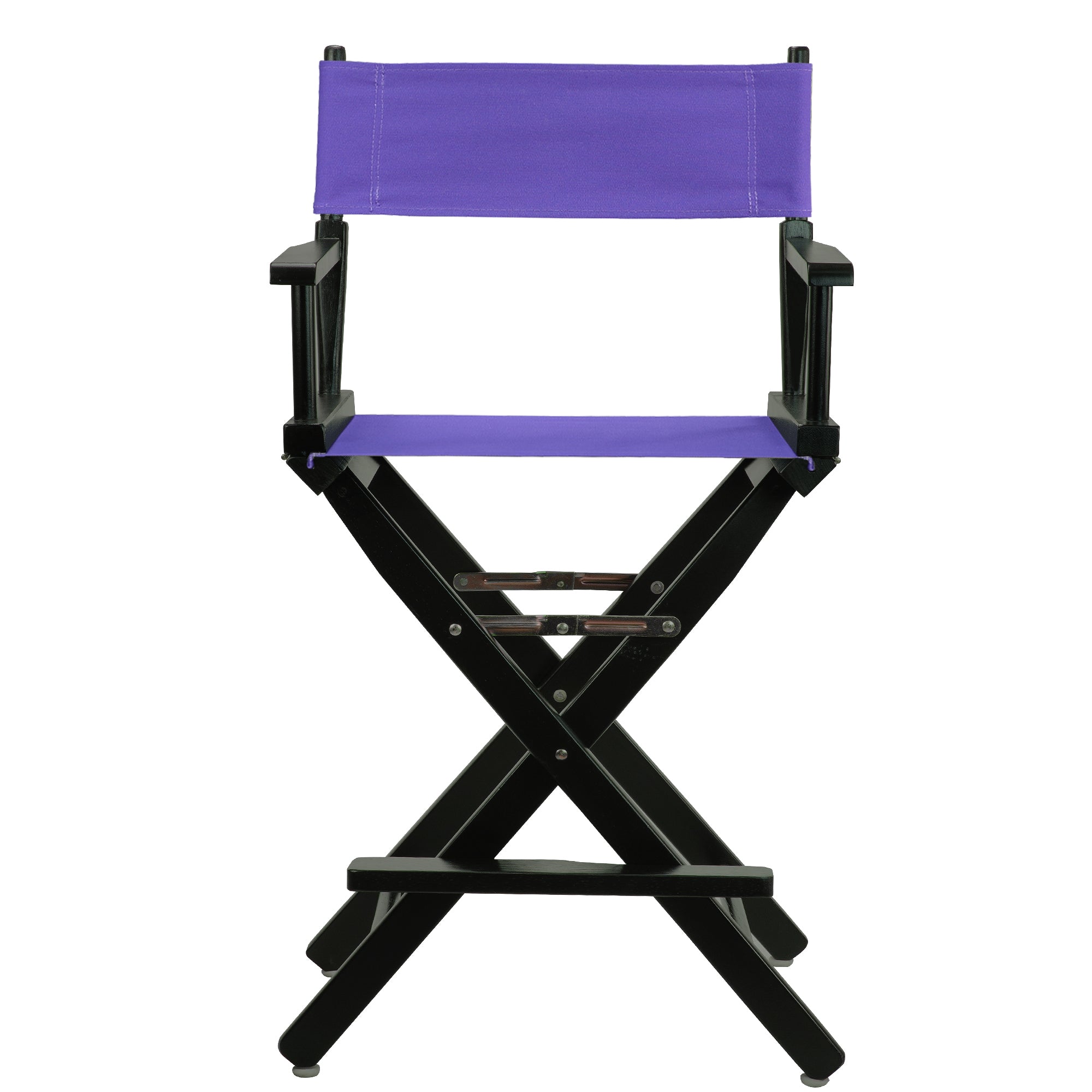 24' Director'S Chair Black Frame-Purple Canvas