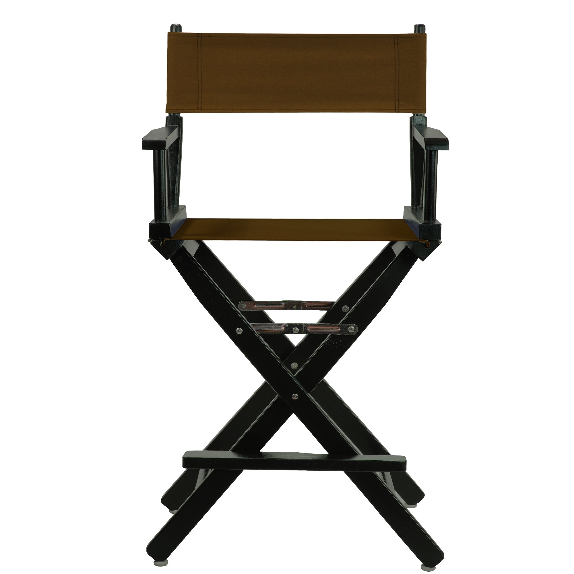 24' Director'S Chair Black Frame-Brown Canvas