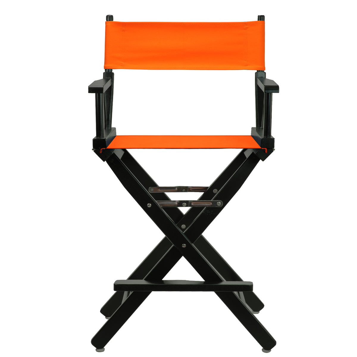 24' Director'S Chair Black Frame-Tangerine Canvas