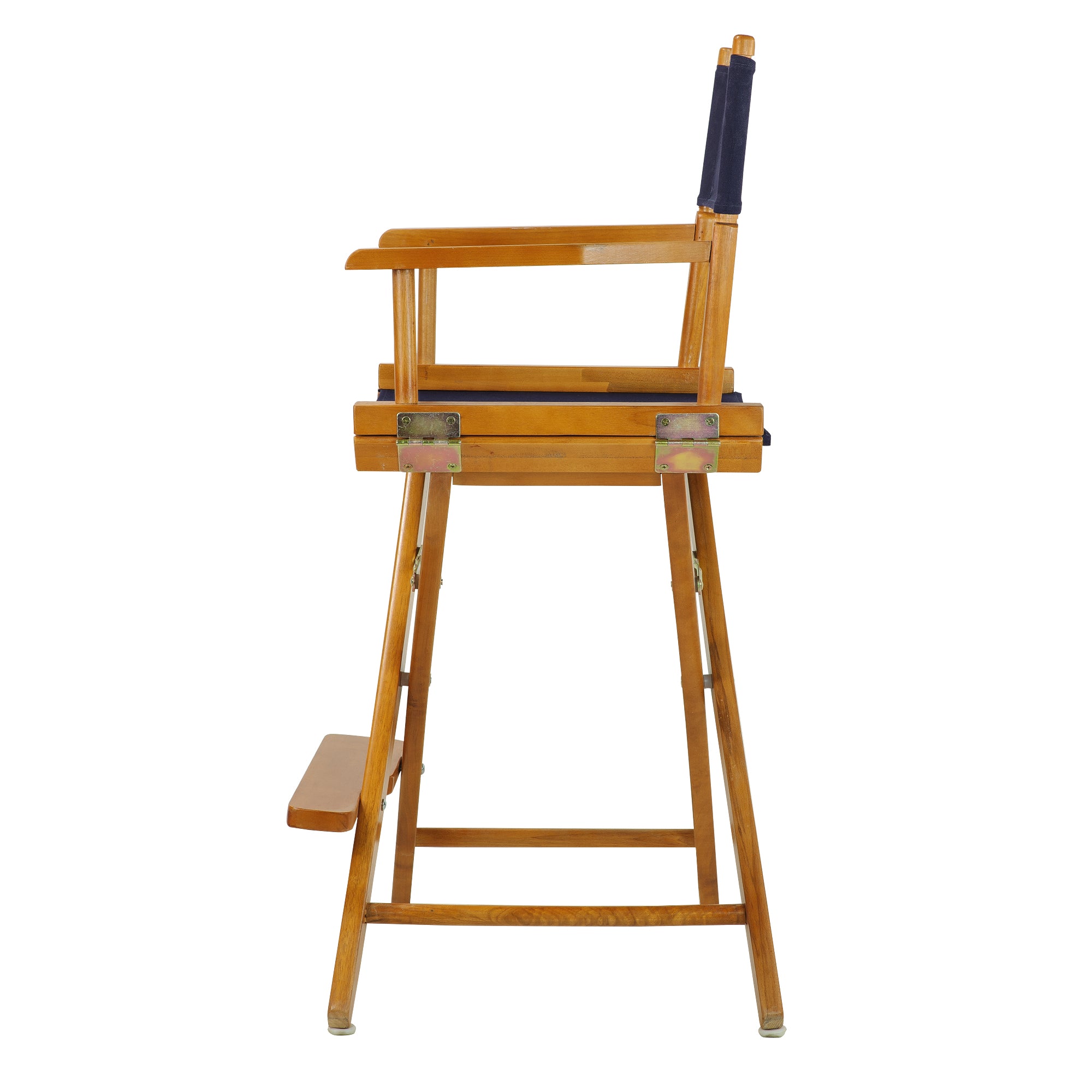 24' Director'S Chair Honey Oak Frame-Navy Blue Canvas
