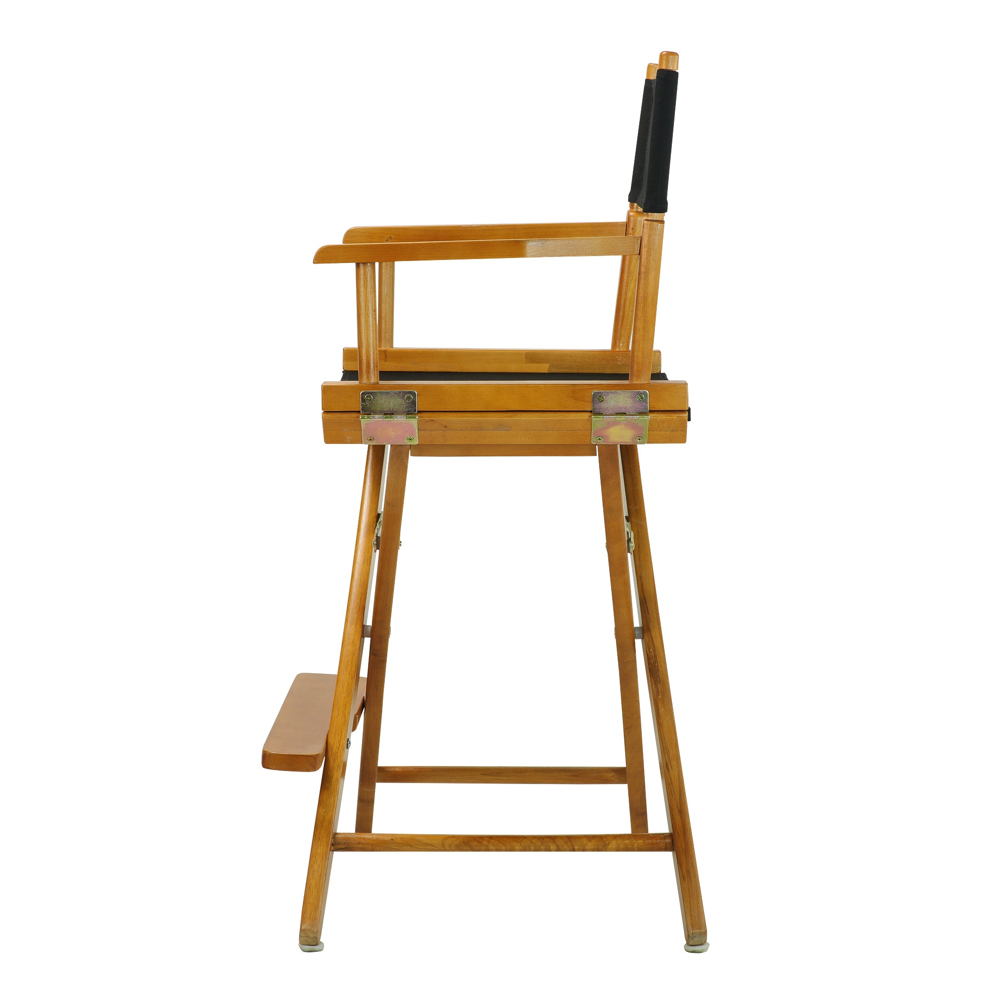 24' Director'S Chair Honey Oak Frame-Black Canvas