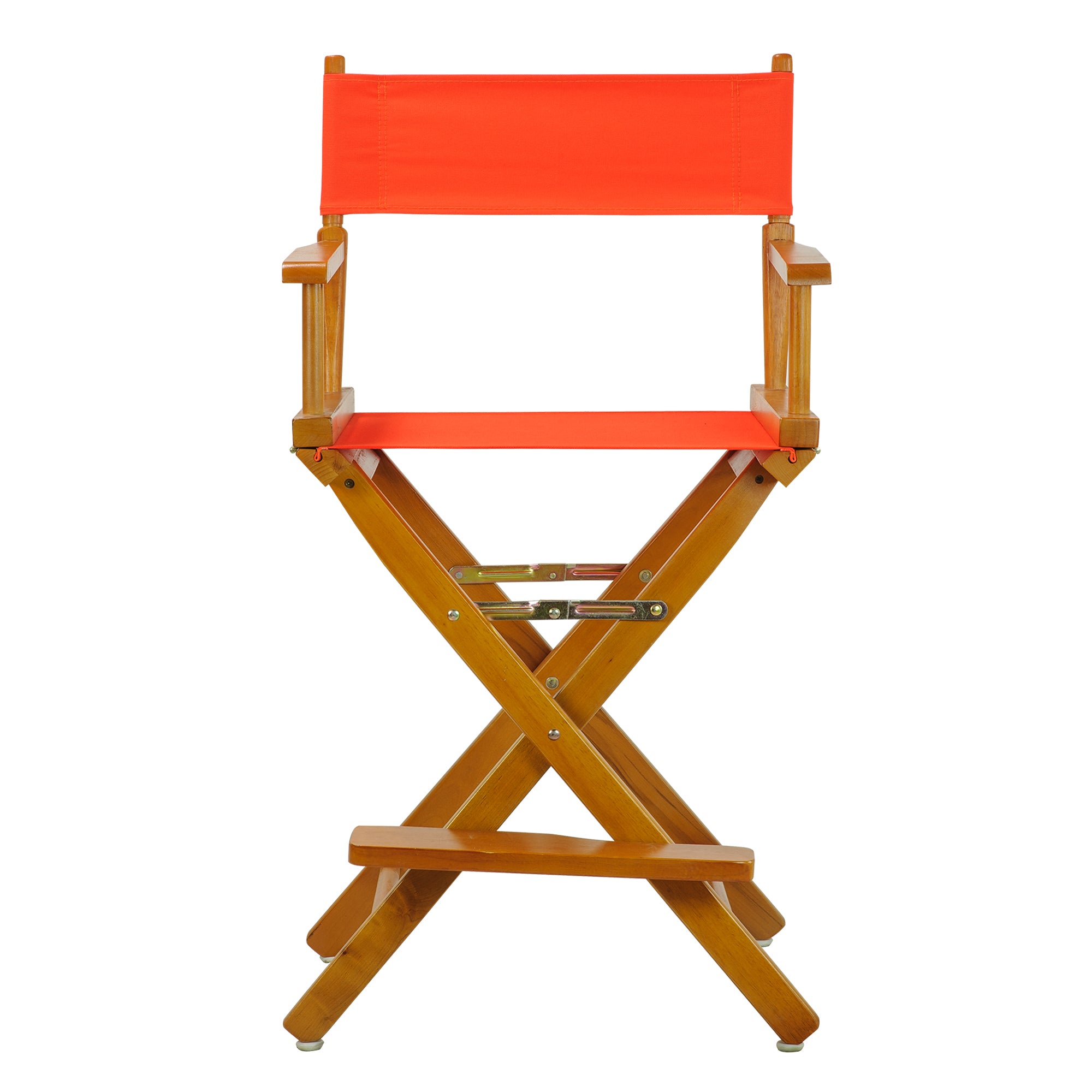 24' Director'S Chair Honey Oak Frame-Orange Canvas