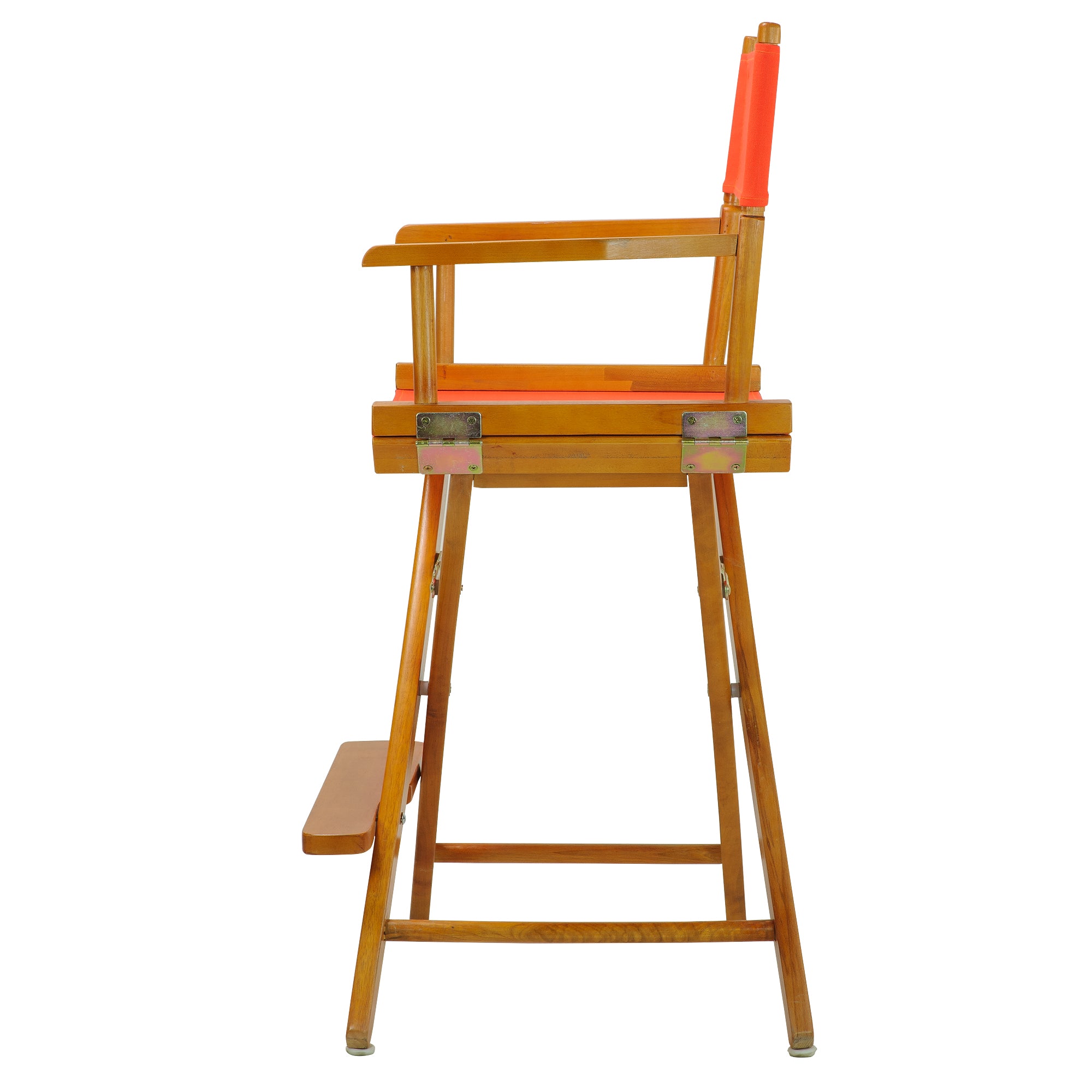 24' Director'S Chair Honey Oak Frame-Orange Canvas