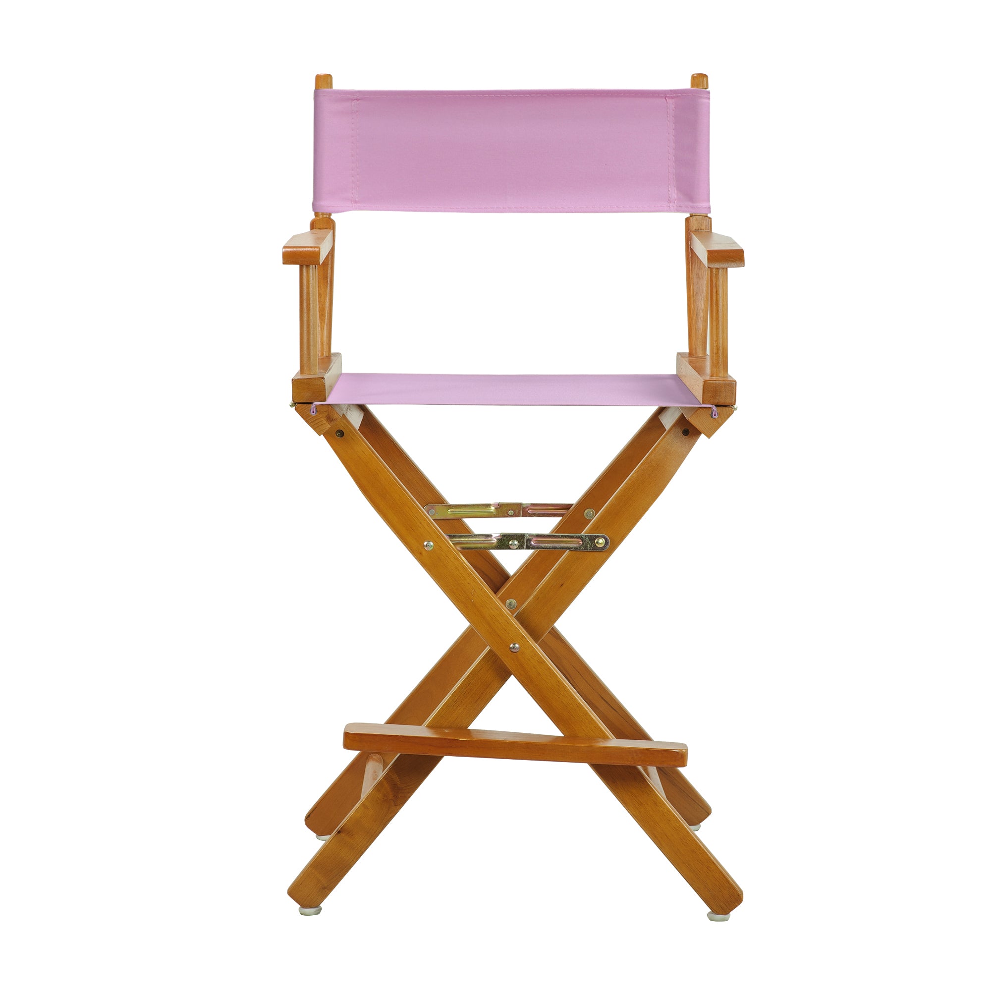 24' Director'S Chair Honey Oak Frame-Pink Canvas