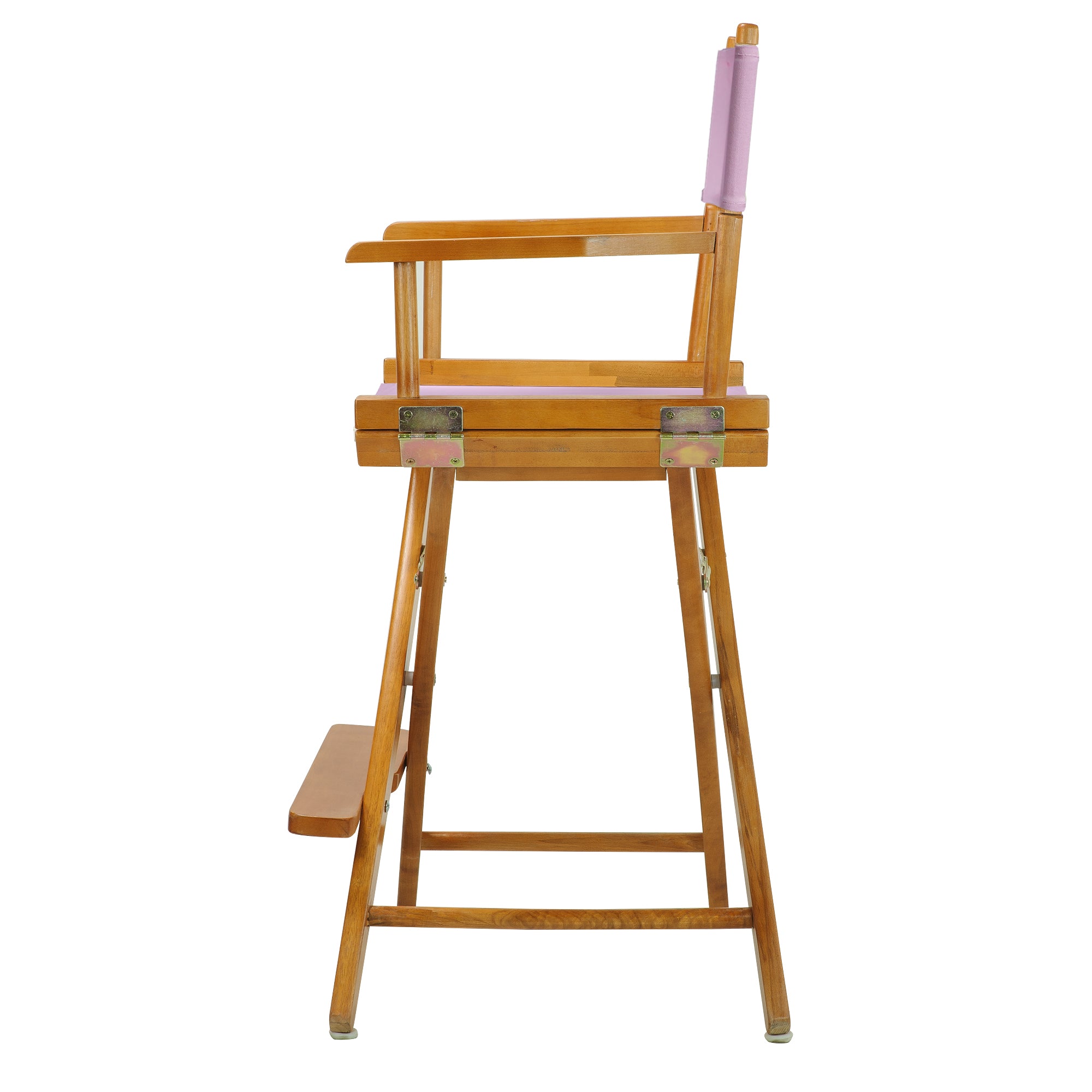 24' Director'S Chair Honey Oak Frame-Pink Canvas