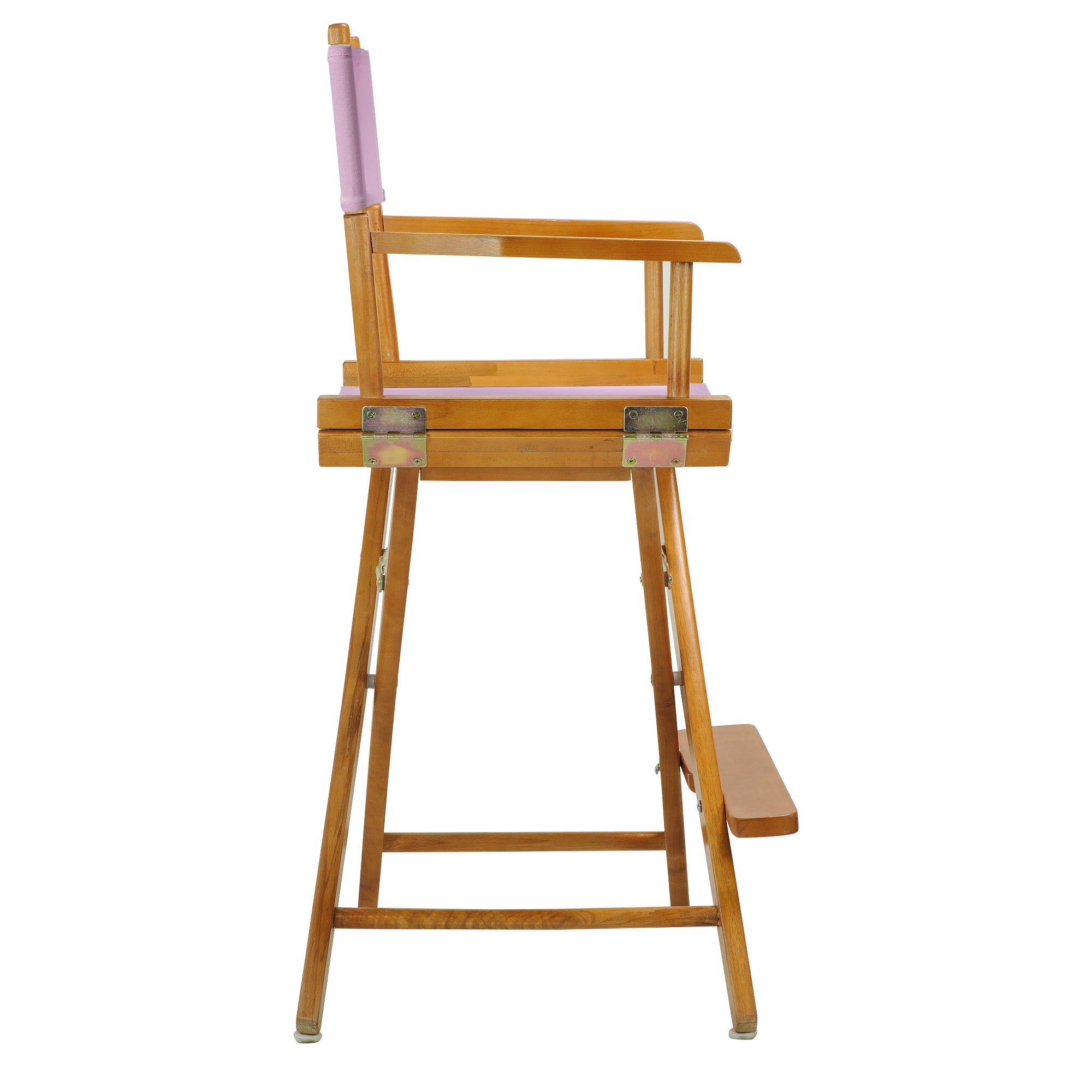24' Director'S Chair Honey Oak Frame-Pink Canvas
