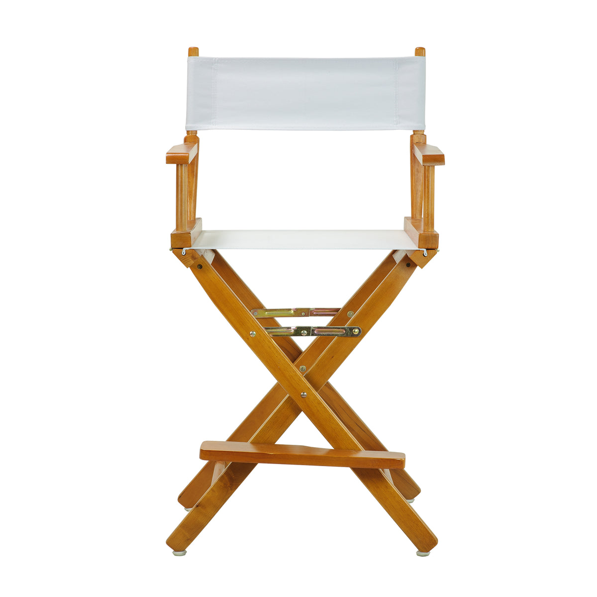 24' Director'S Chair Honey Oak Frame-White Canvas