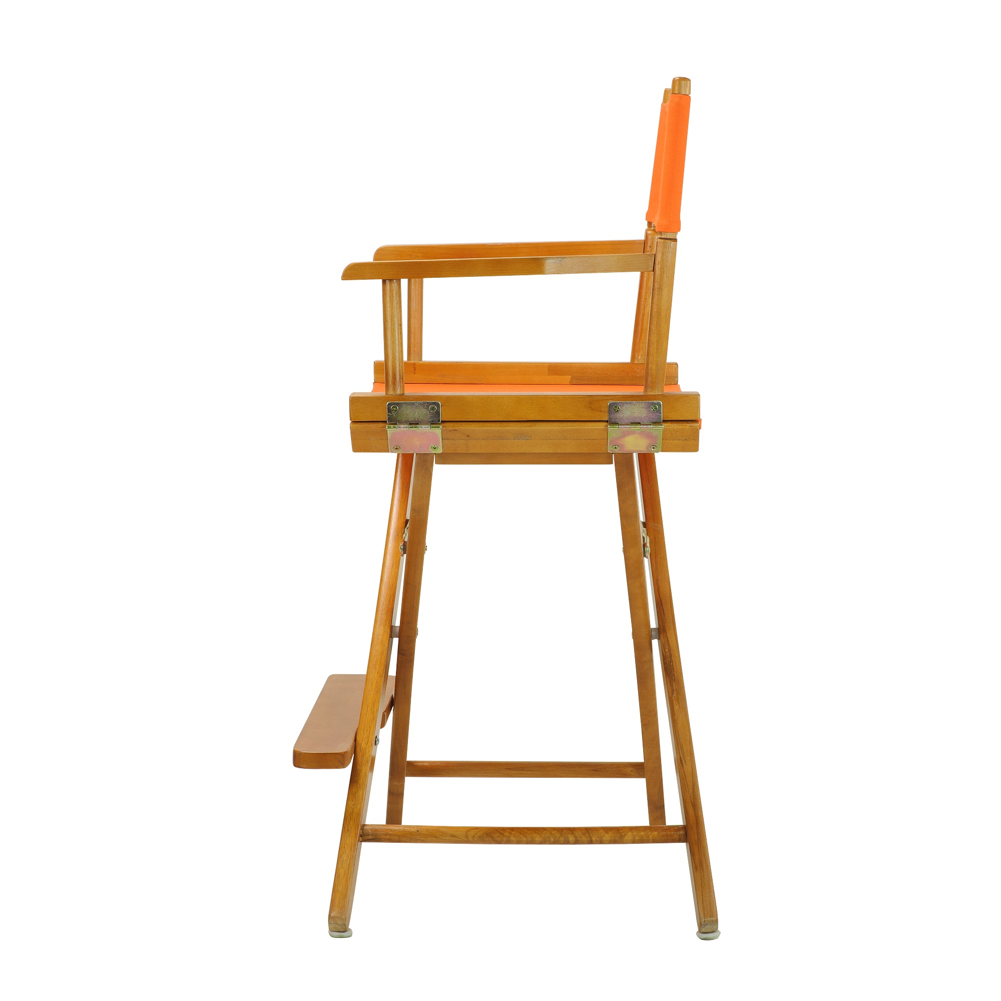 24' Director'S Chair Honey Oak Frame-Tangerine Canvas