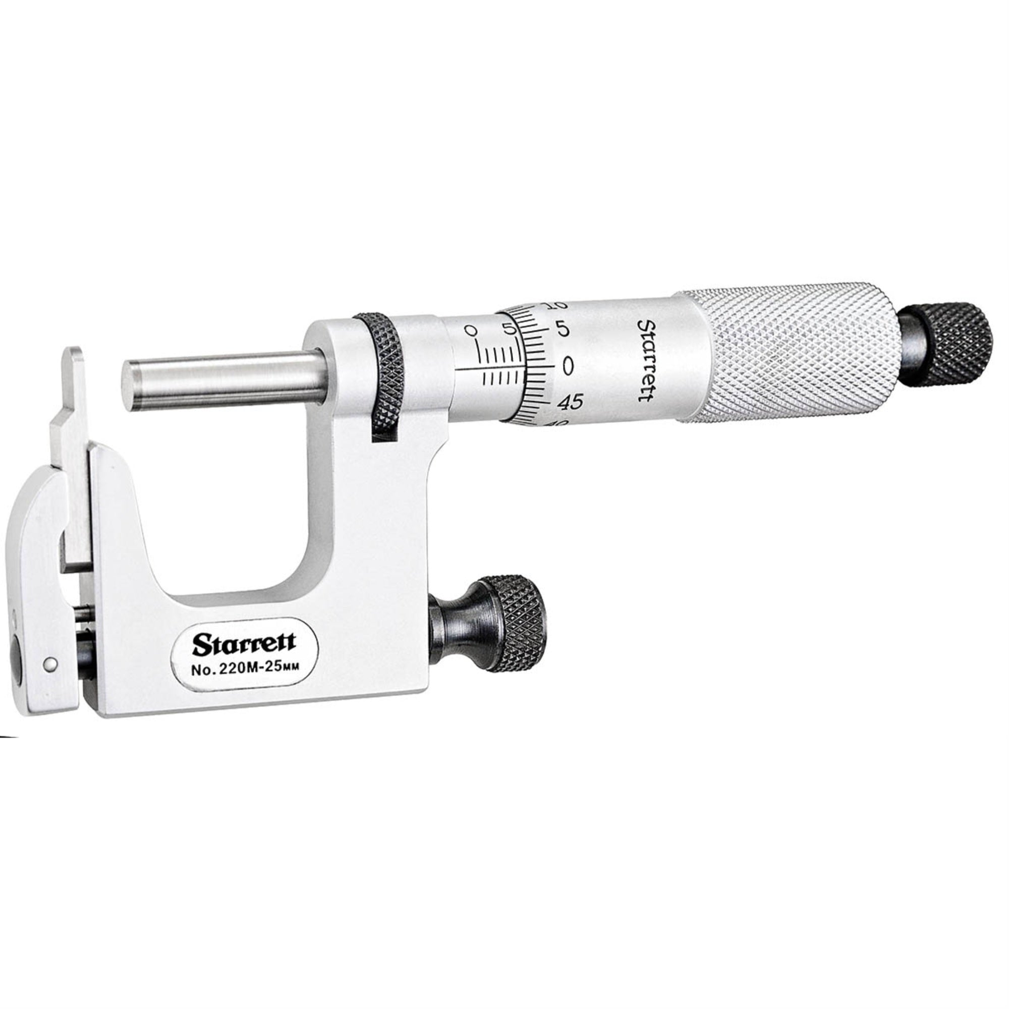 220Mxrl-25 Mul-T-Anvil Micrometer With Round And Flat Anvils And Carbide Faced Spindle