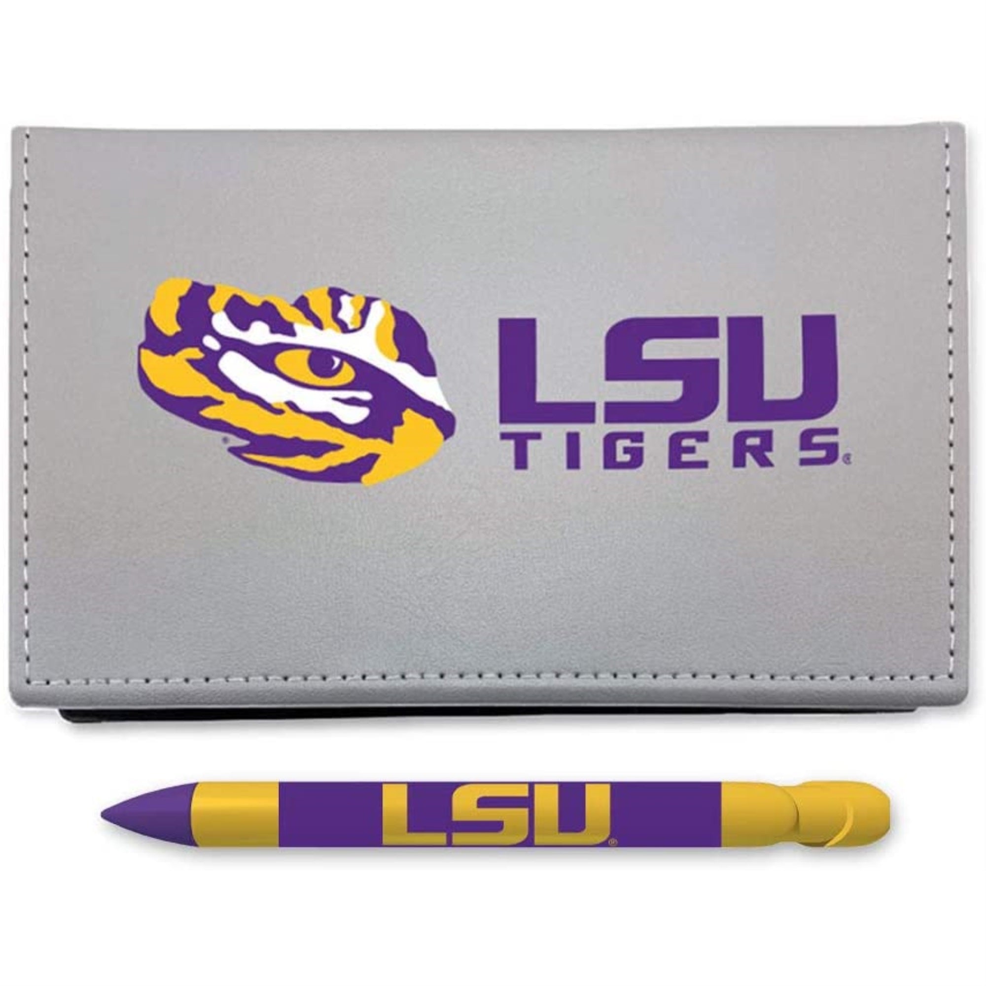 Lsu Sticky Note Desk Set With Rotating Message Pen (2213)
