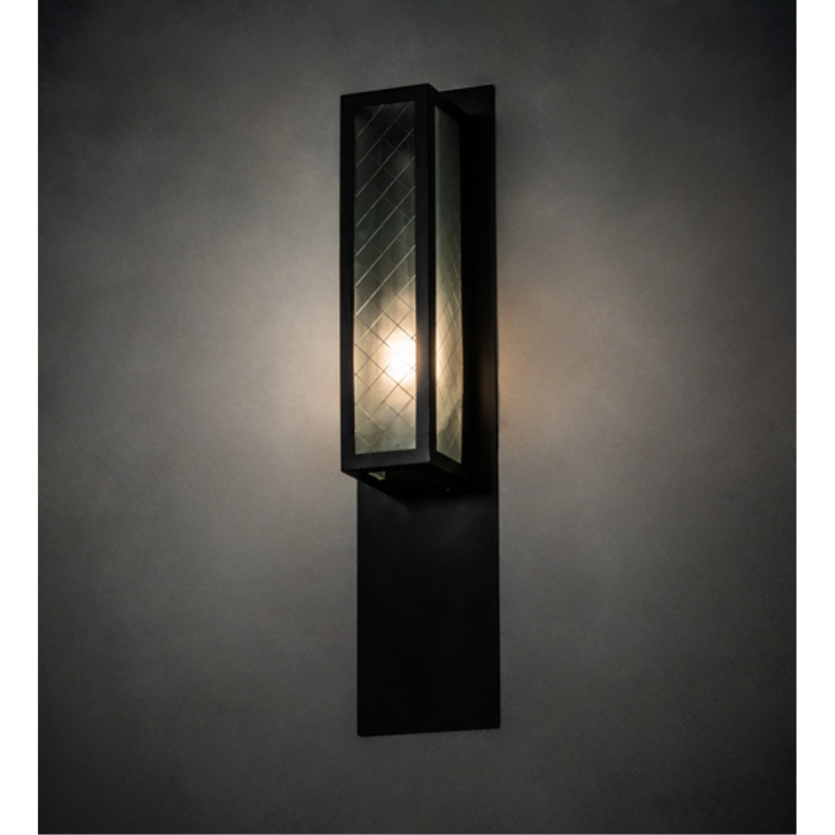 6' Wide Quadrato Diamond Wall Sconce