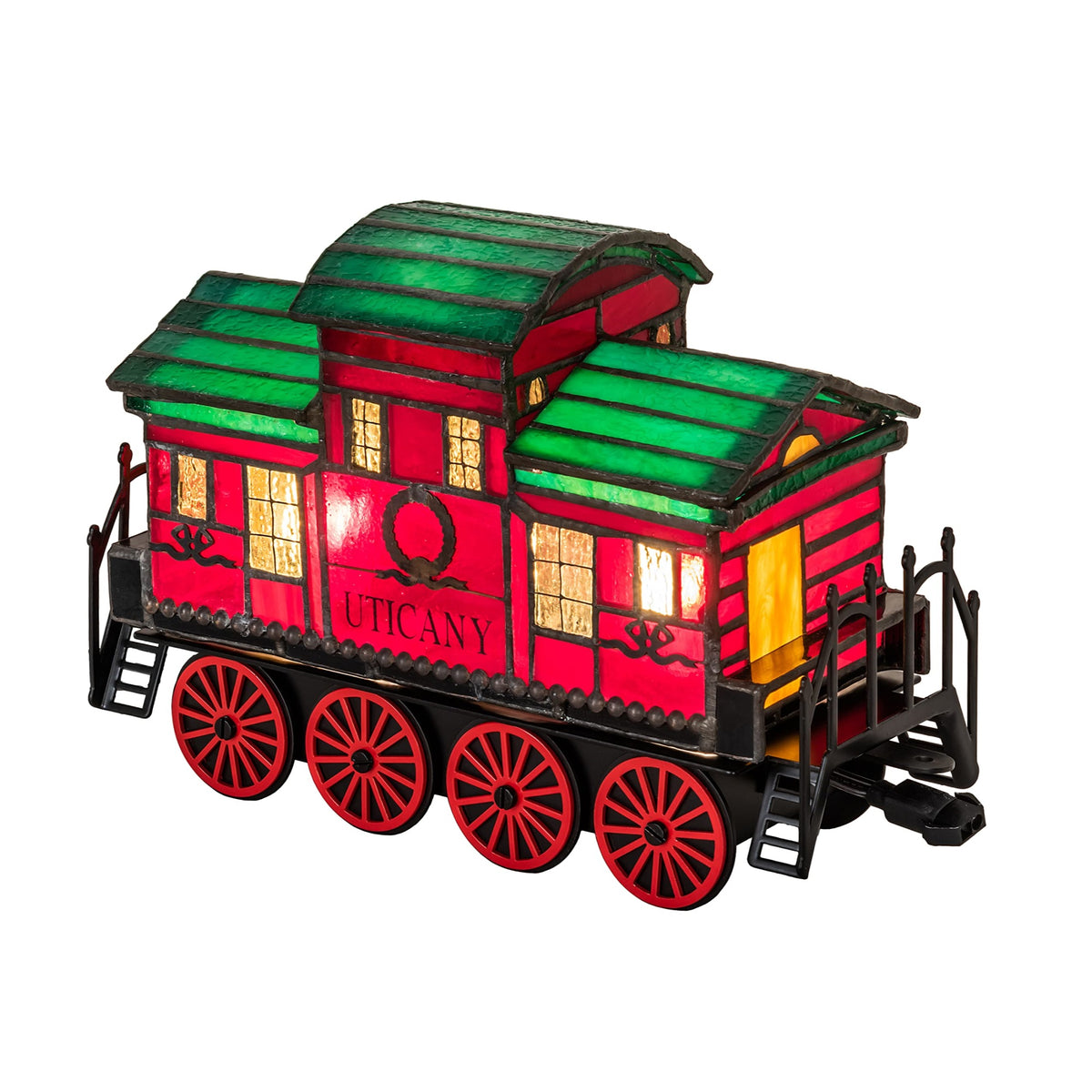 10.5' Long Train Caboose Lighted Sculpture