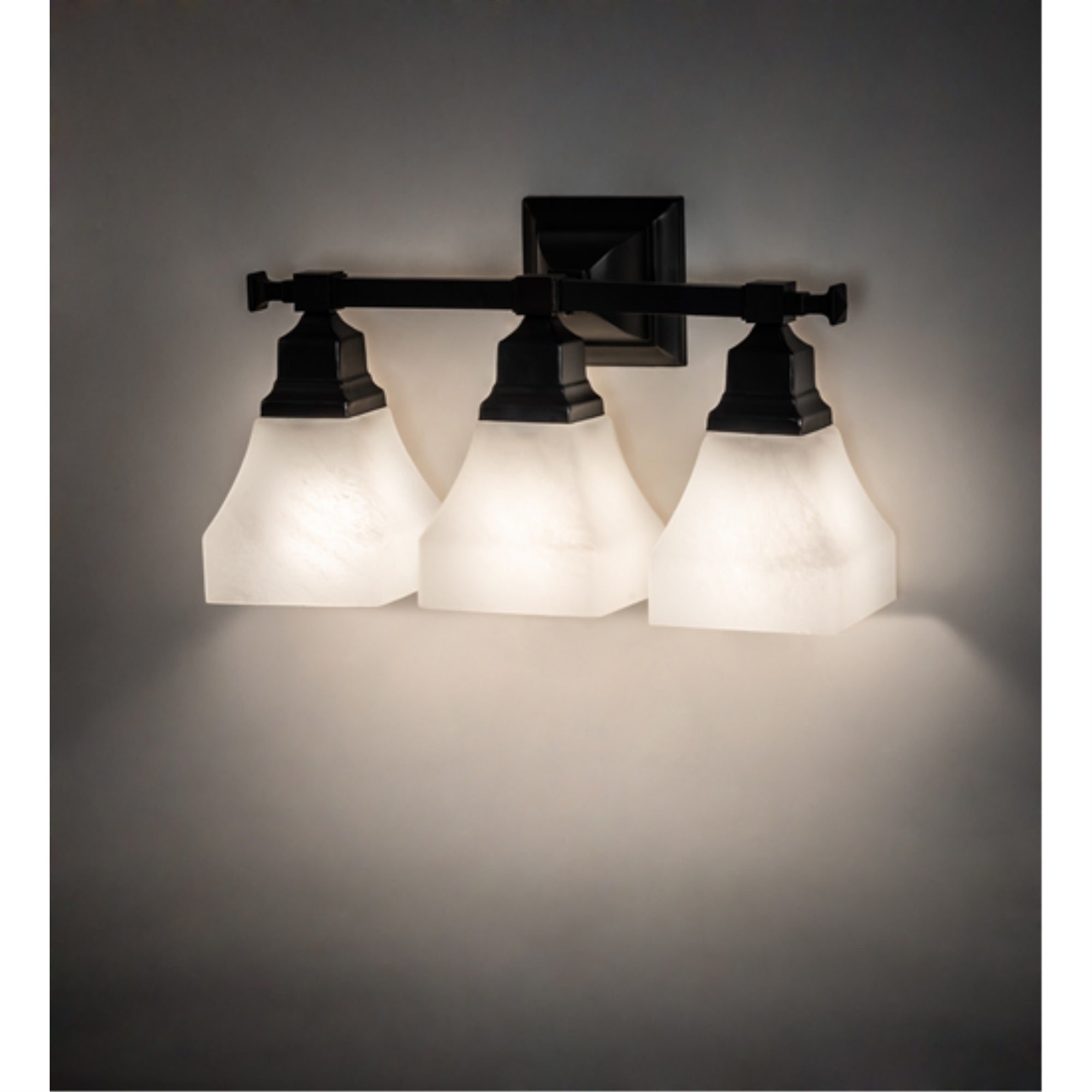 19' Wide Bungalow 3 Light Wall Sconce