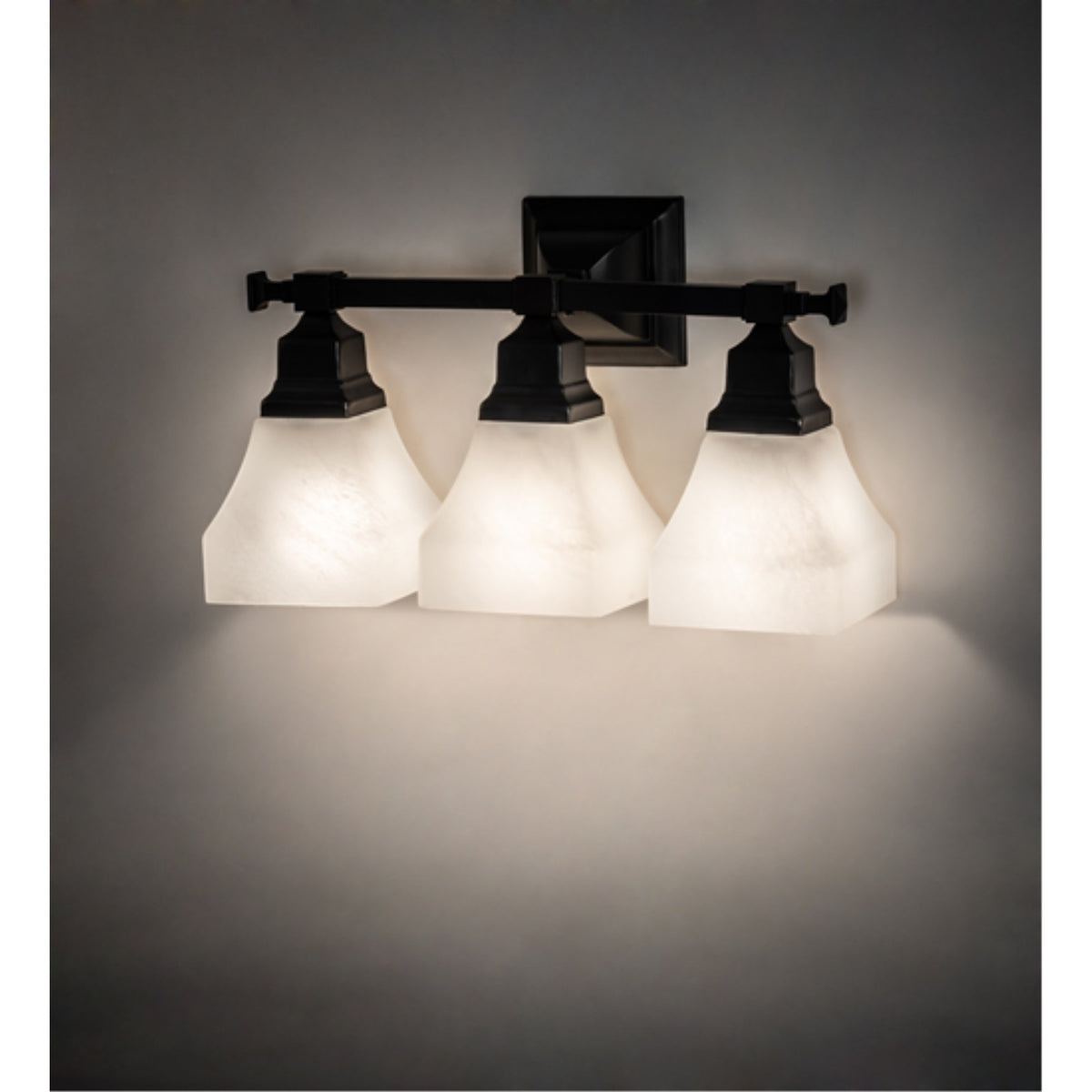 19' Wide Bungalow 3 Light Wall Sconce