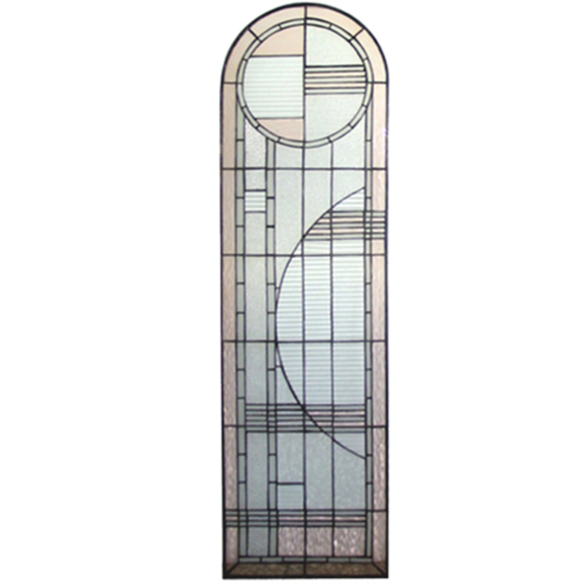 15'W X 54'H Arc Deco Left Sided Stained Glass Window