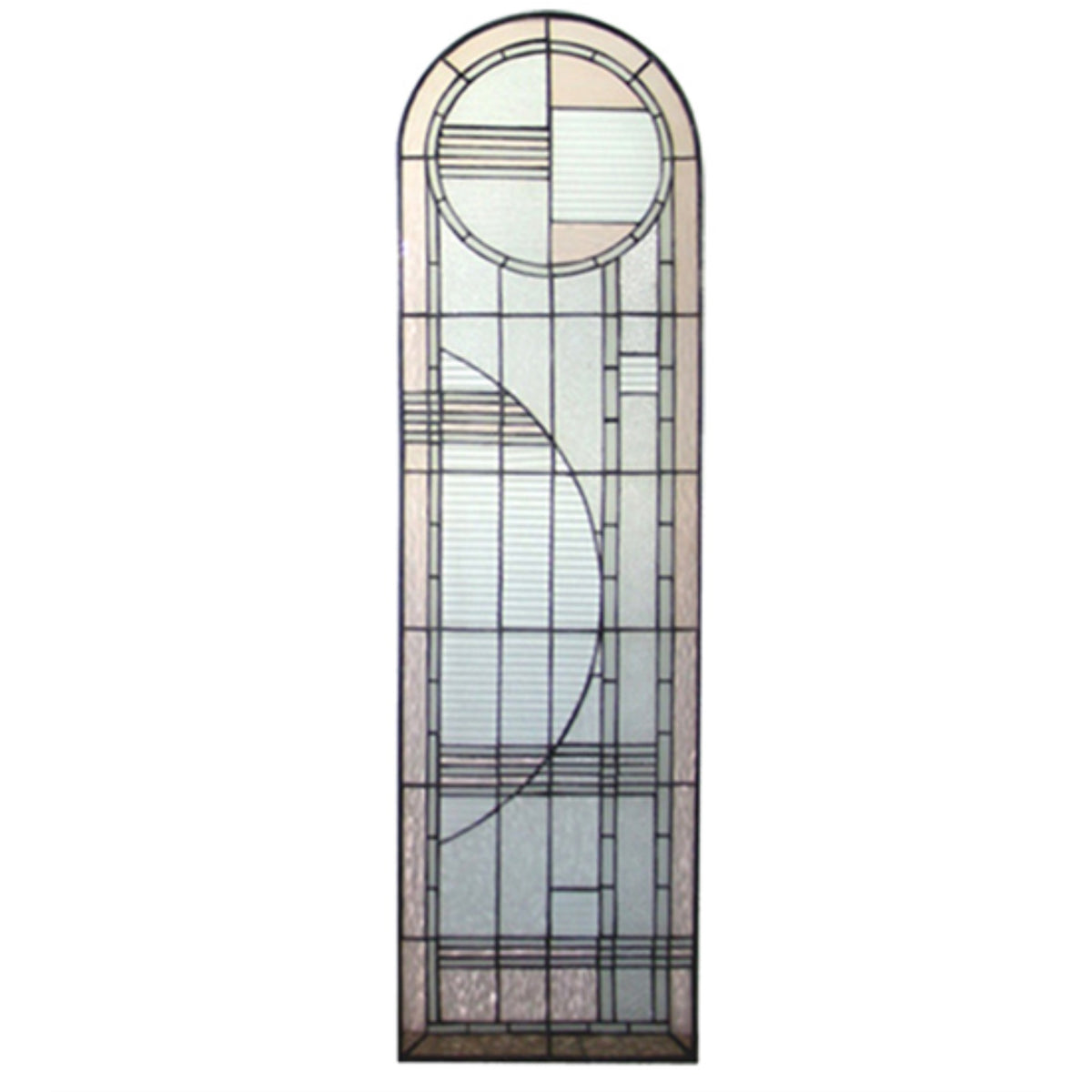 15'W X 54'H Arc Deco Right Sided Stained Glass Window