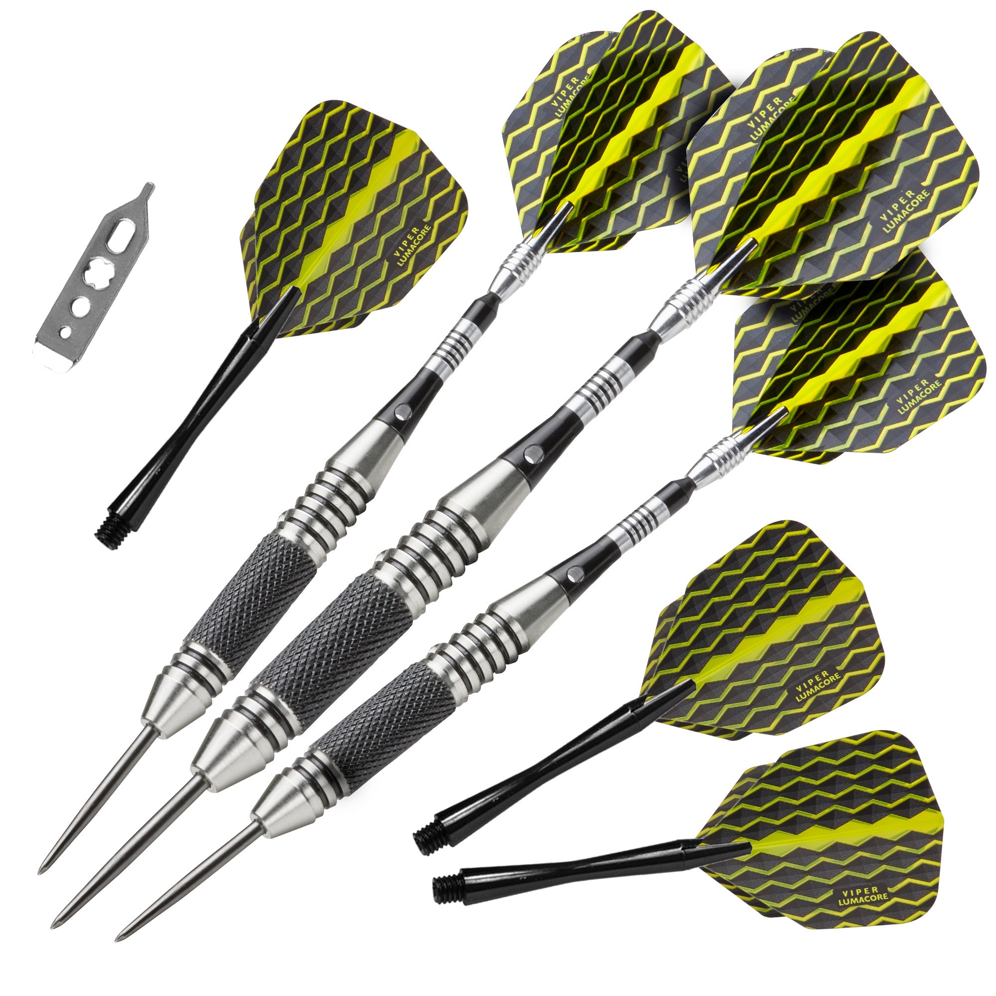 Viper The Freak Steel Tip Darts Knurled And Grooved Barrel 22 Grams