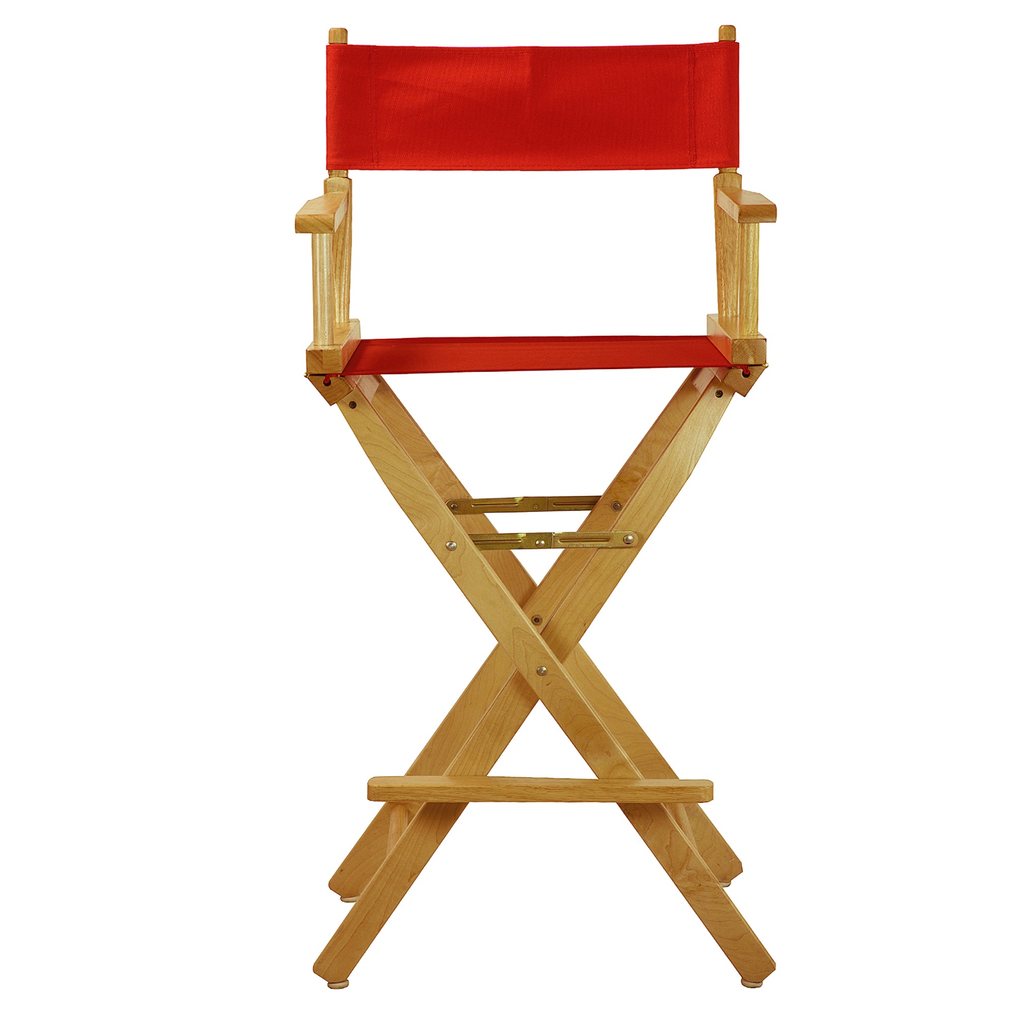 30' Director'S Chair Natural Frame-Red Canvas