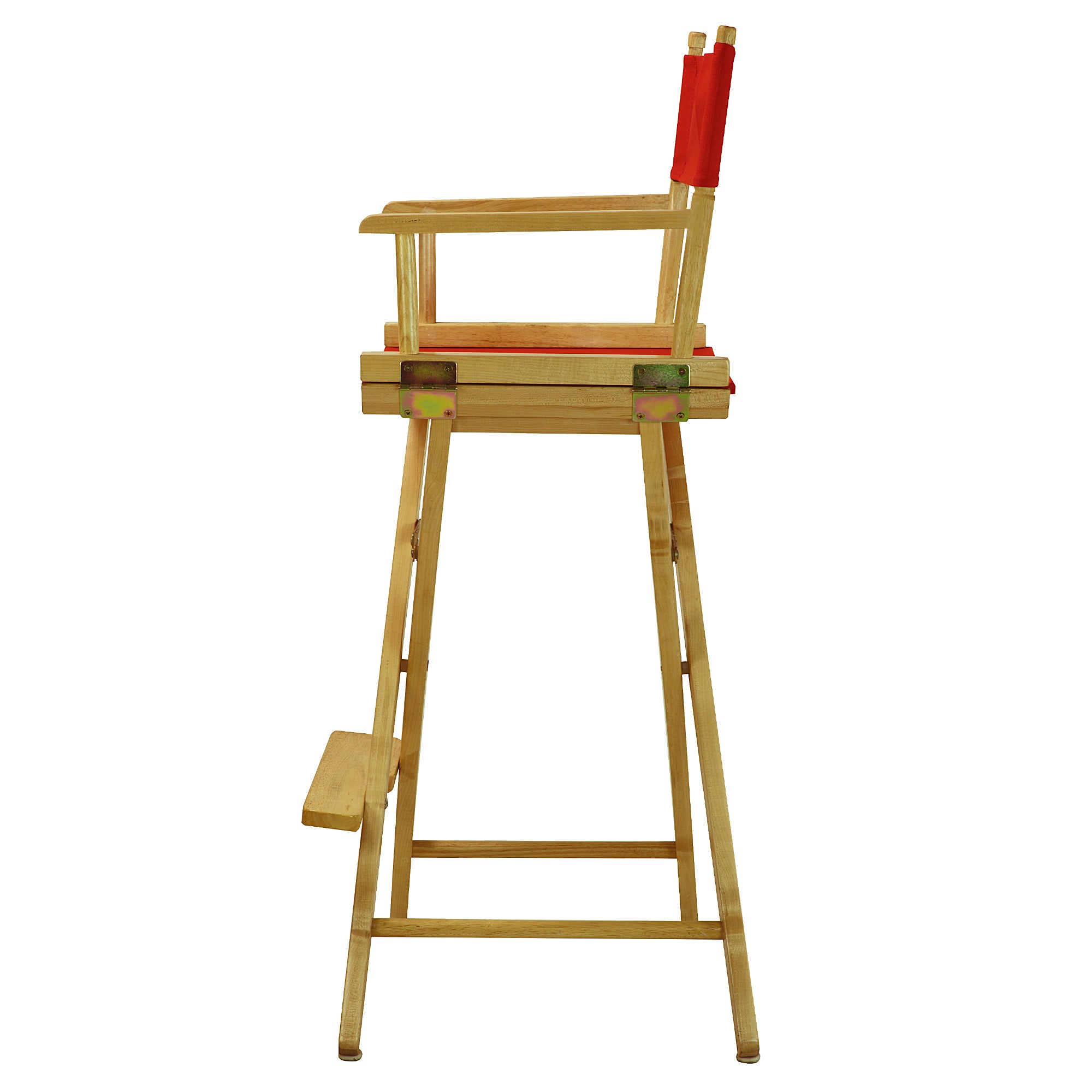 30' Director'S Chair Natural Frame-Red Canvas