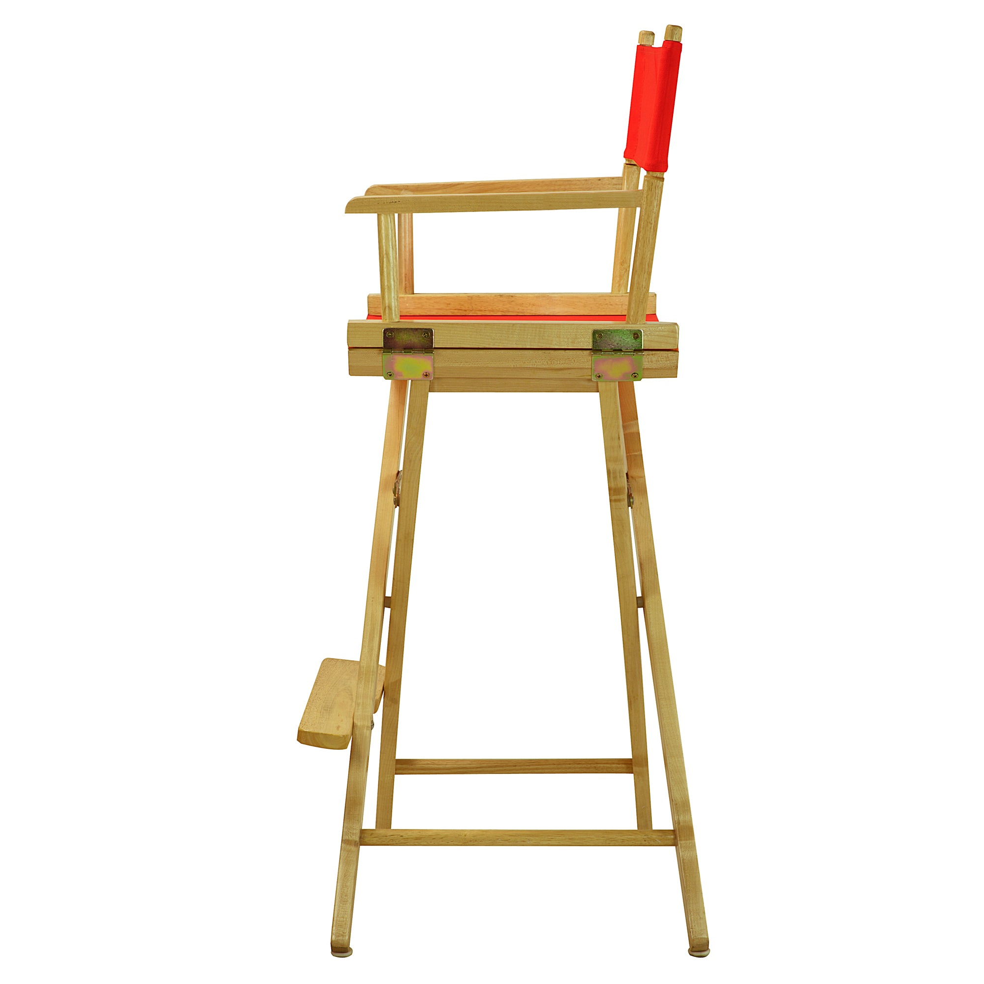 30' Director'S Chair Natural Frame-Orange Canvas
