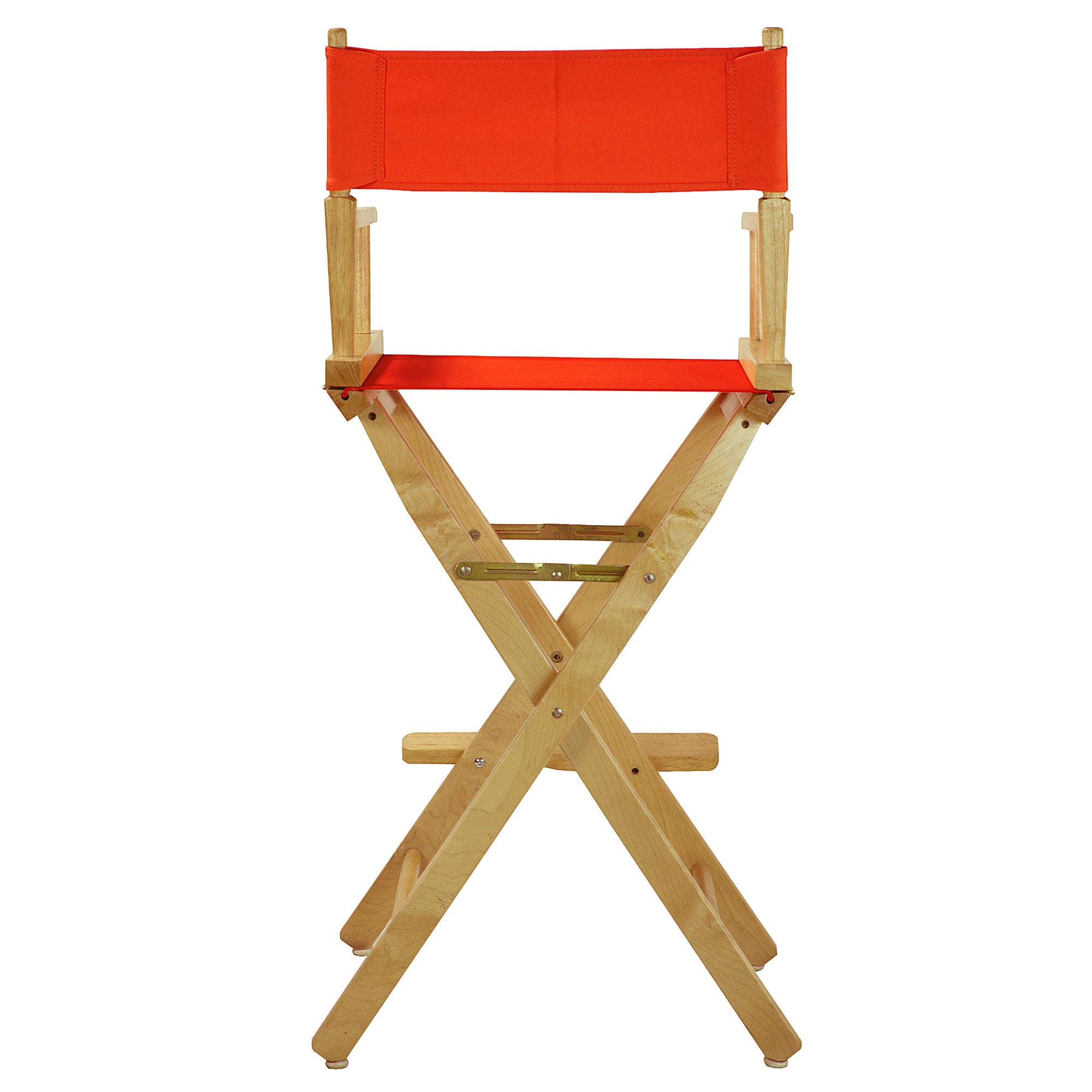 30' Director'S Chair Natural Frame-Orange Canvas
