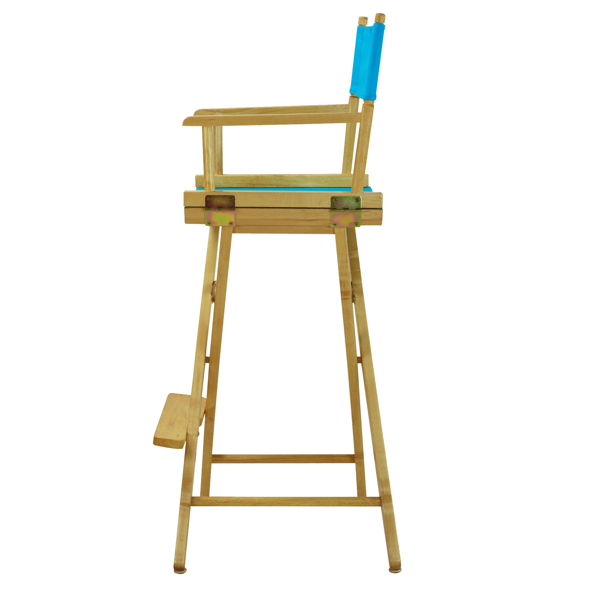 30' Director'S Chair Natural Frame-Turquoise Canvas