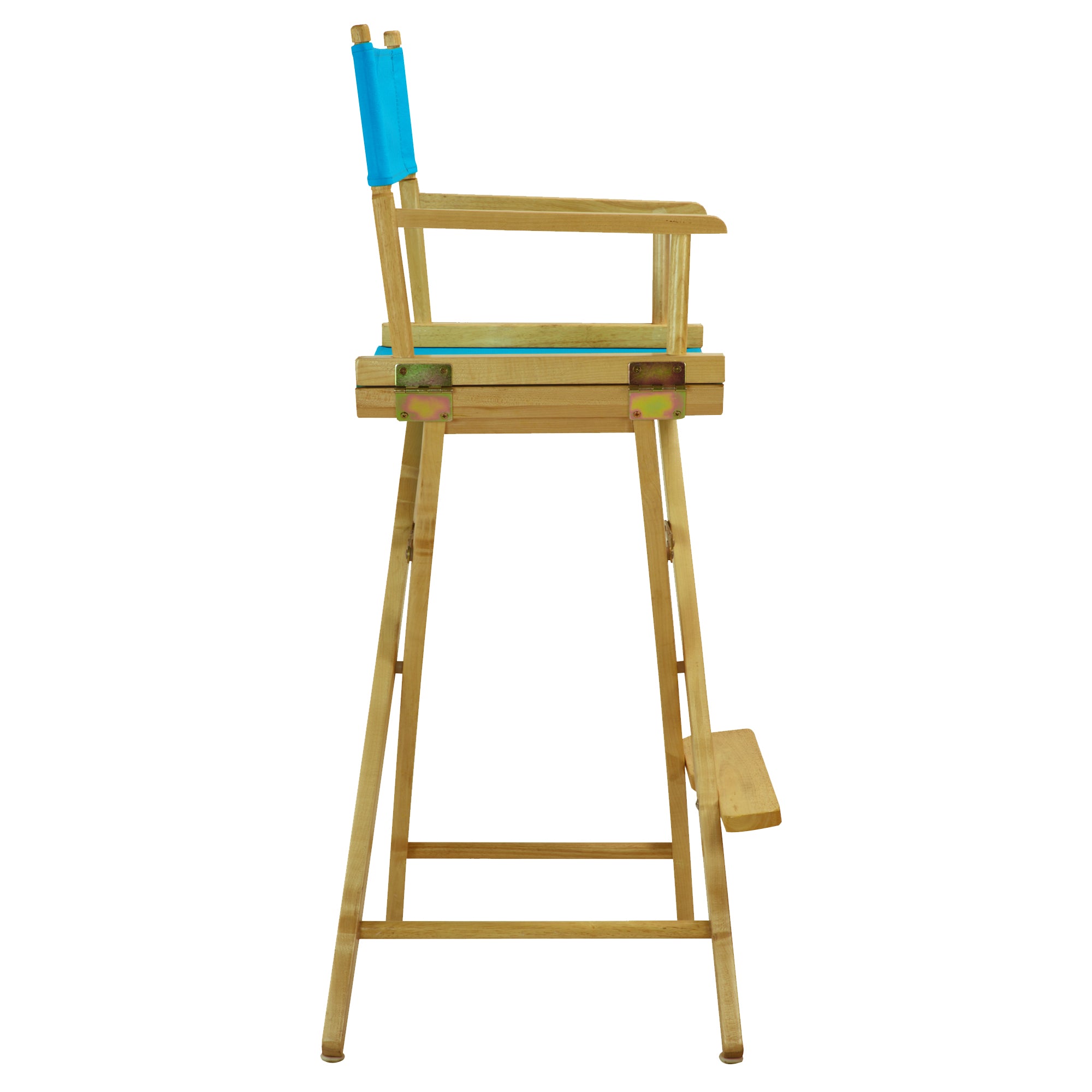 30' Director'S Chair Natural Frame-Turquoise Canvas