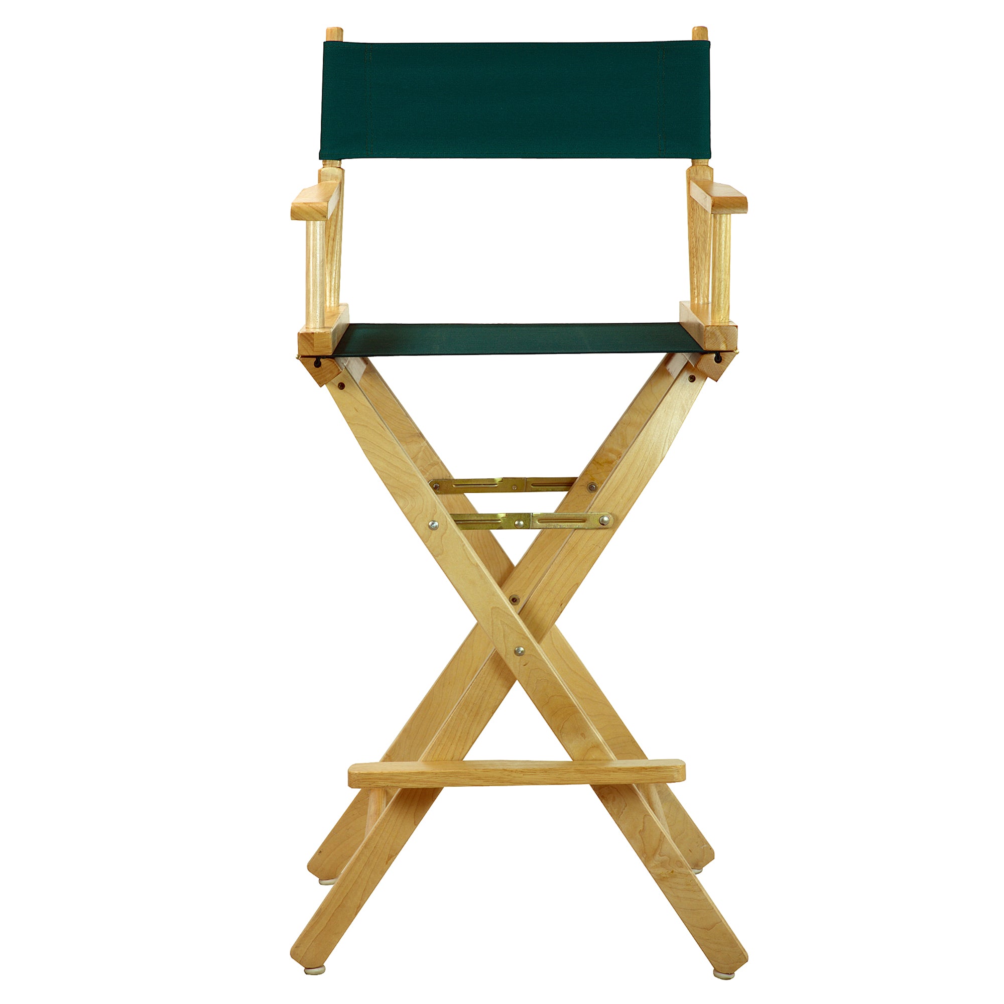 30' Director'S Chair Natural Frame-Hunter Green Canvas