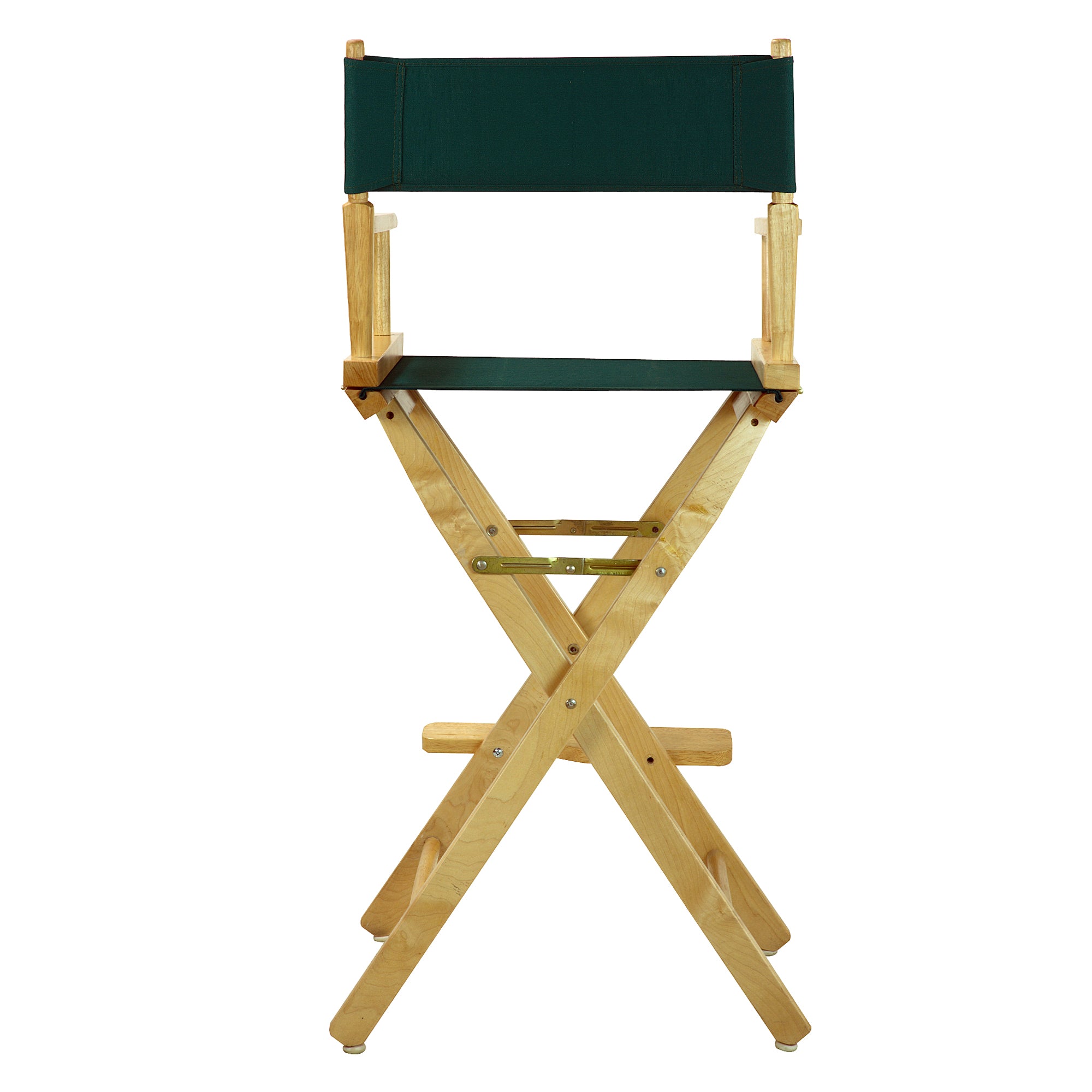 30' Director'S Chair Natural Frame-Hunter Green Canvas