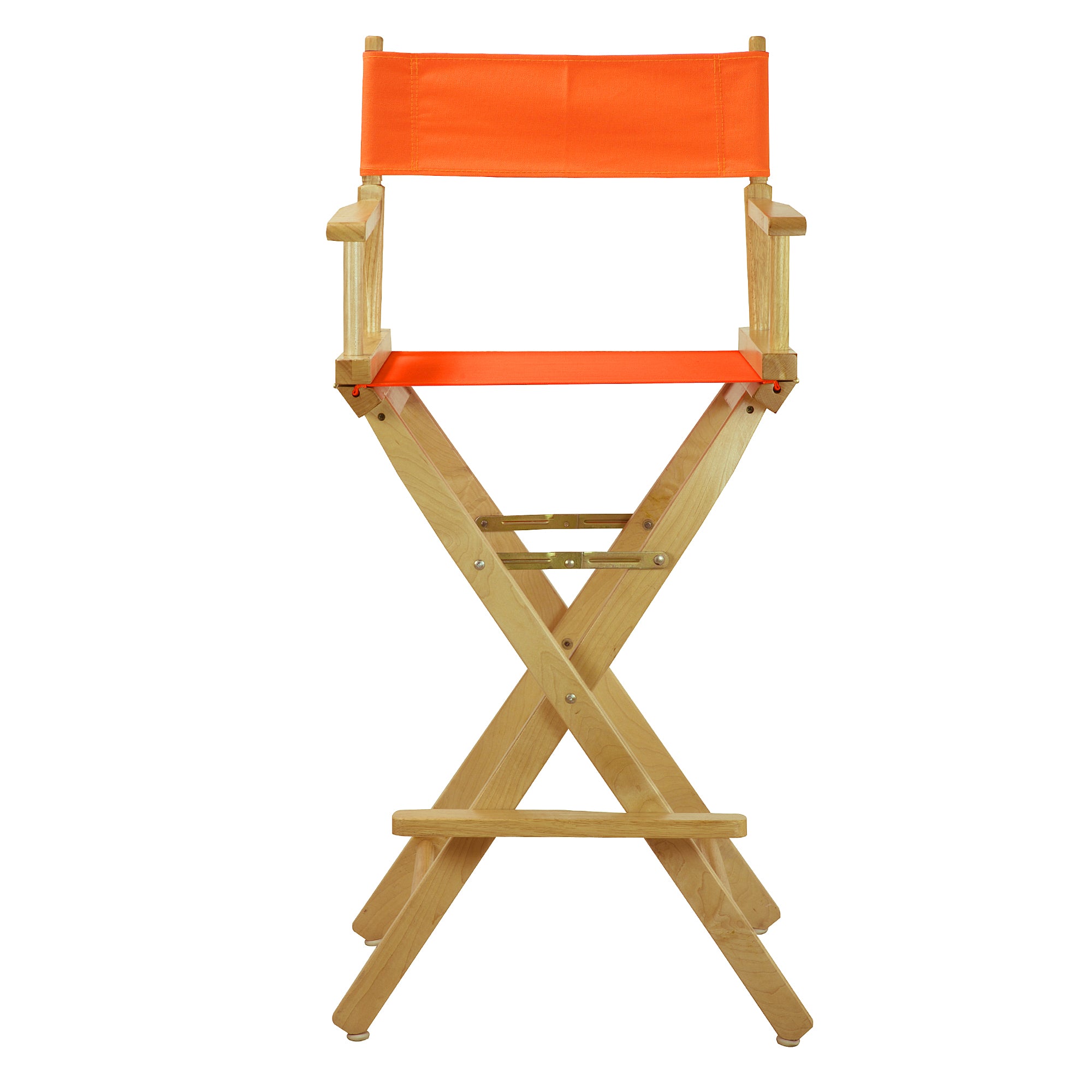 30' Director'S Chair Natural Frame-Tangerine Canvas