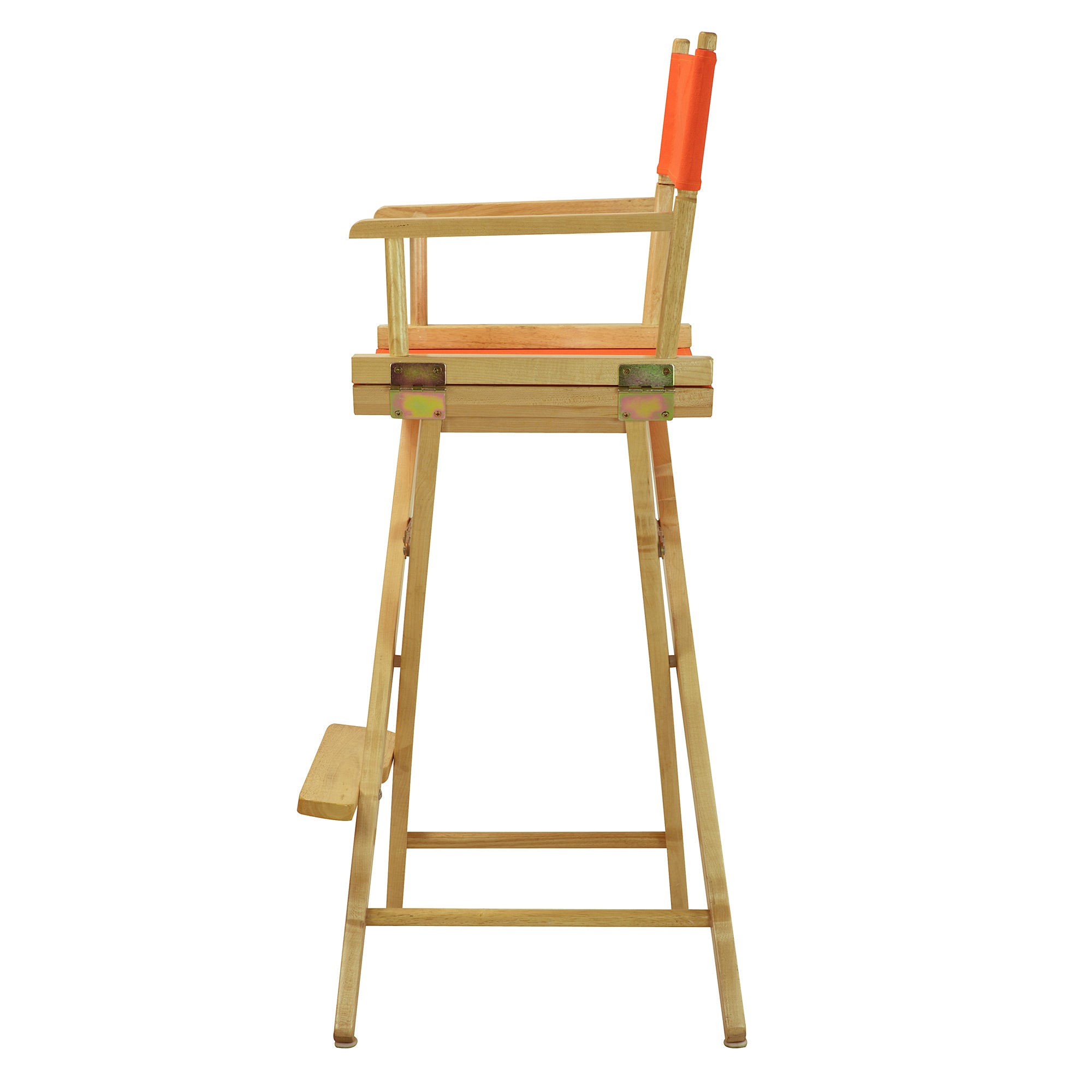 30' Director'S Chair Natural Frame-Tangerine Canvas