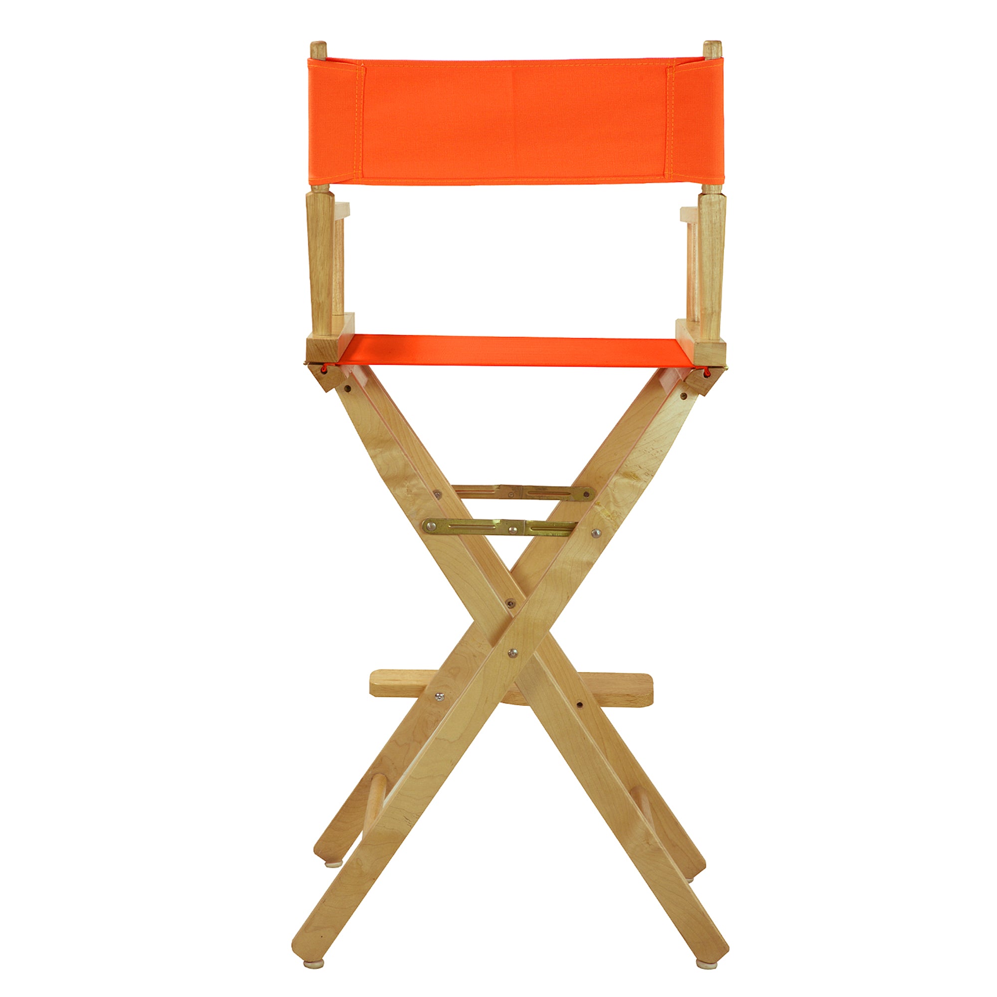 30' Director'S Chair Natural Frame-Tangerine Canvas