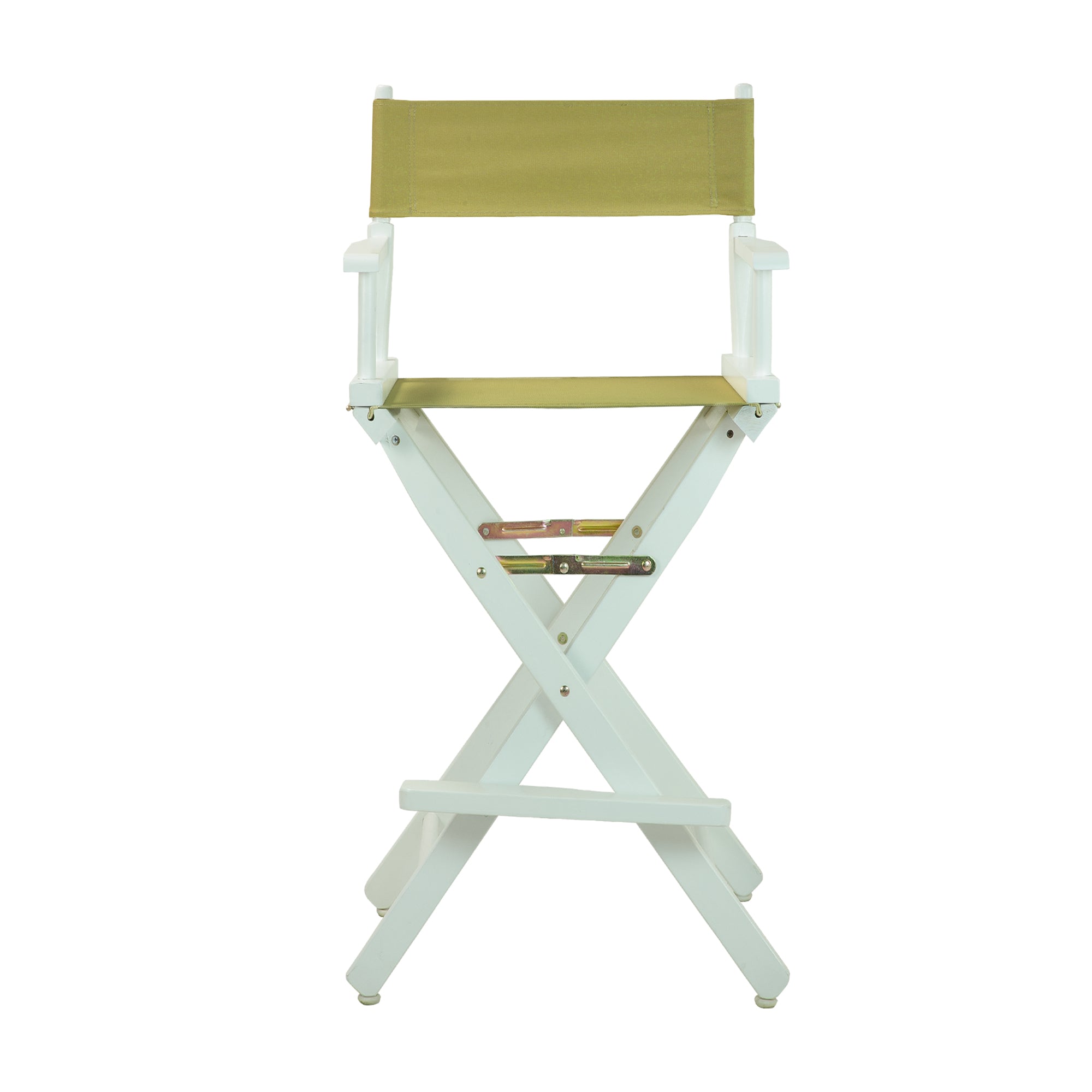 30' Director'S Chair White Frame-Olive Canvas