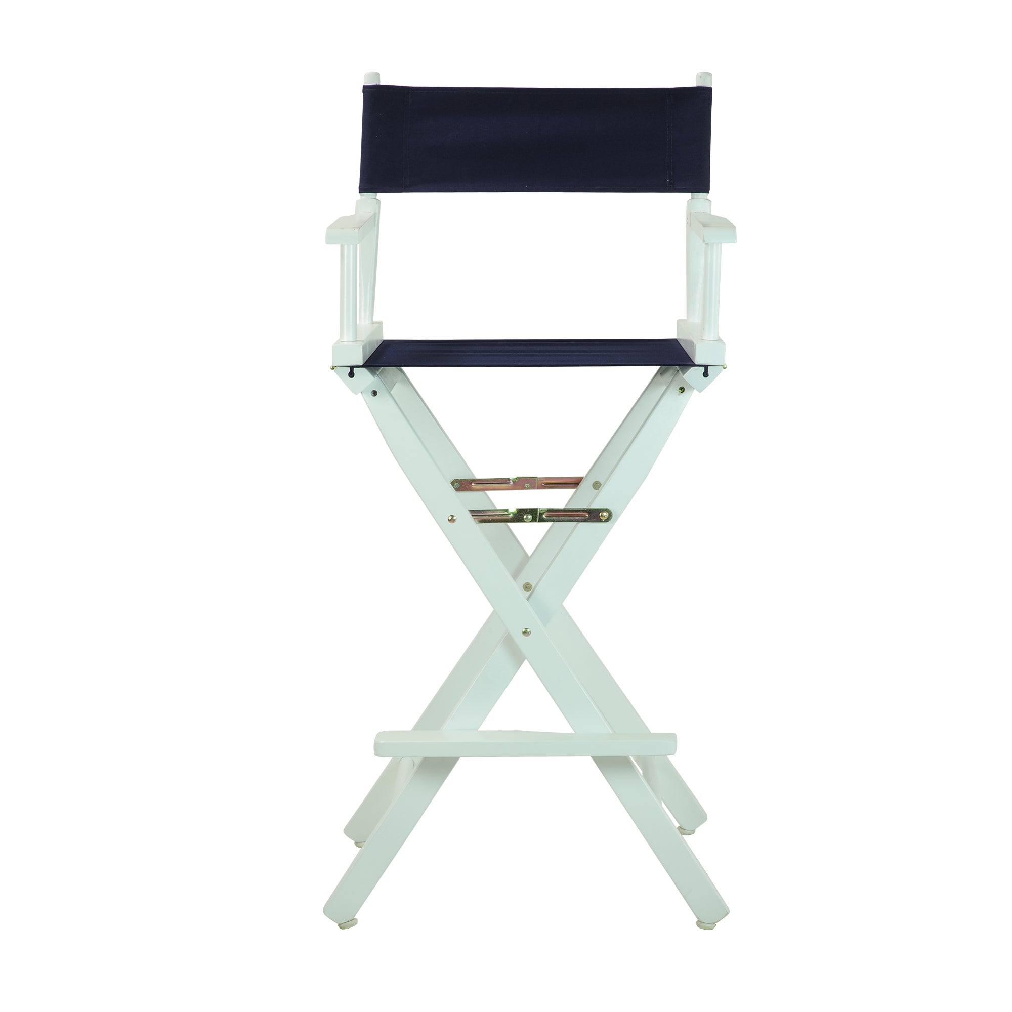 30' Director'S Chair White Frame-Navy Blue Canvas