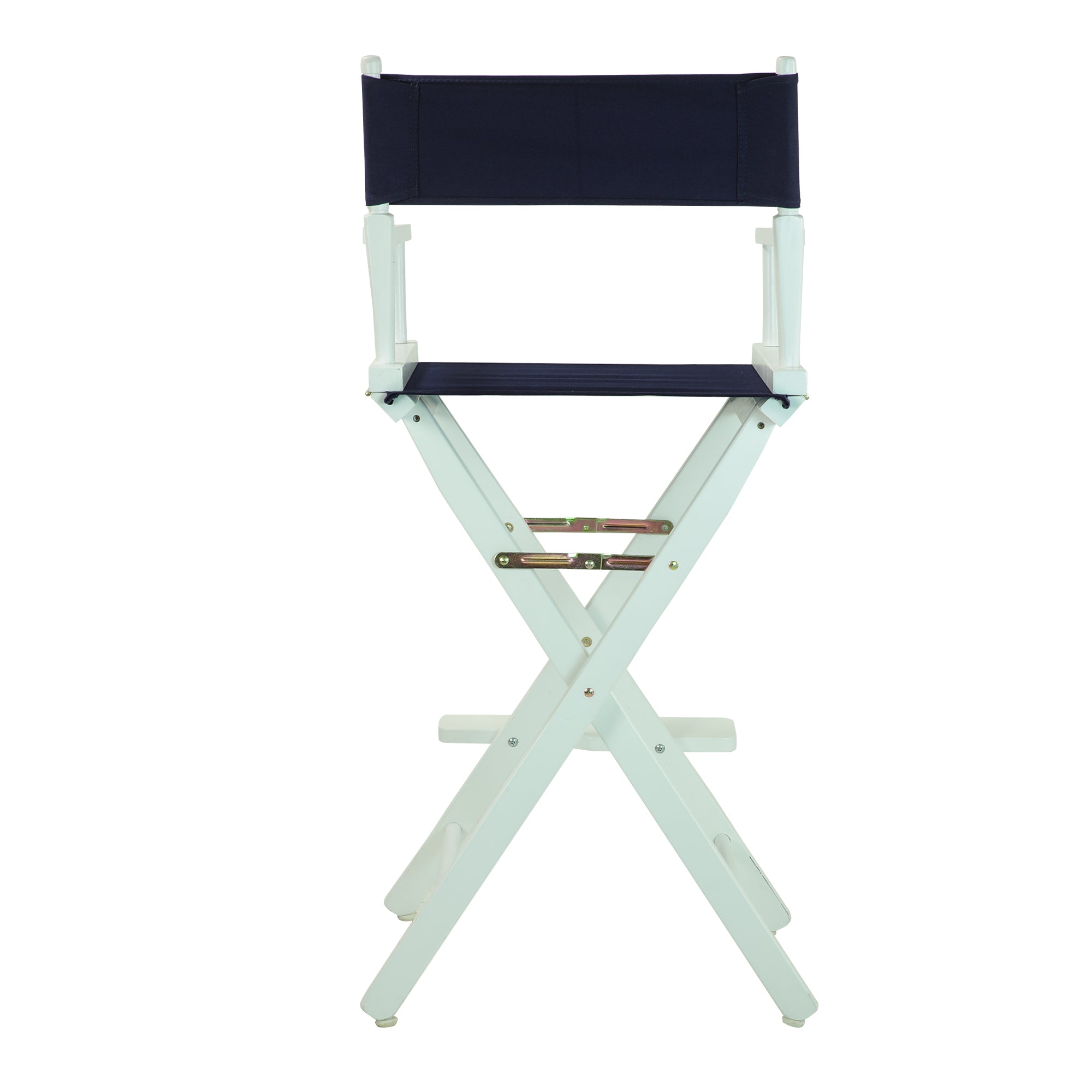 30' Director'S Chair White Frame-Navy Blue Canvas