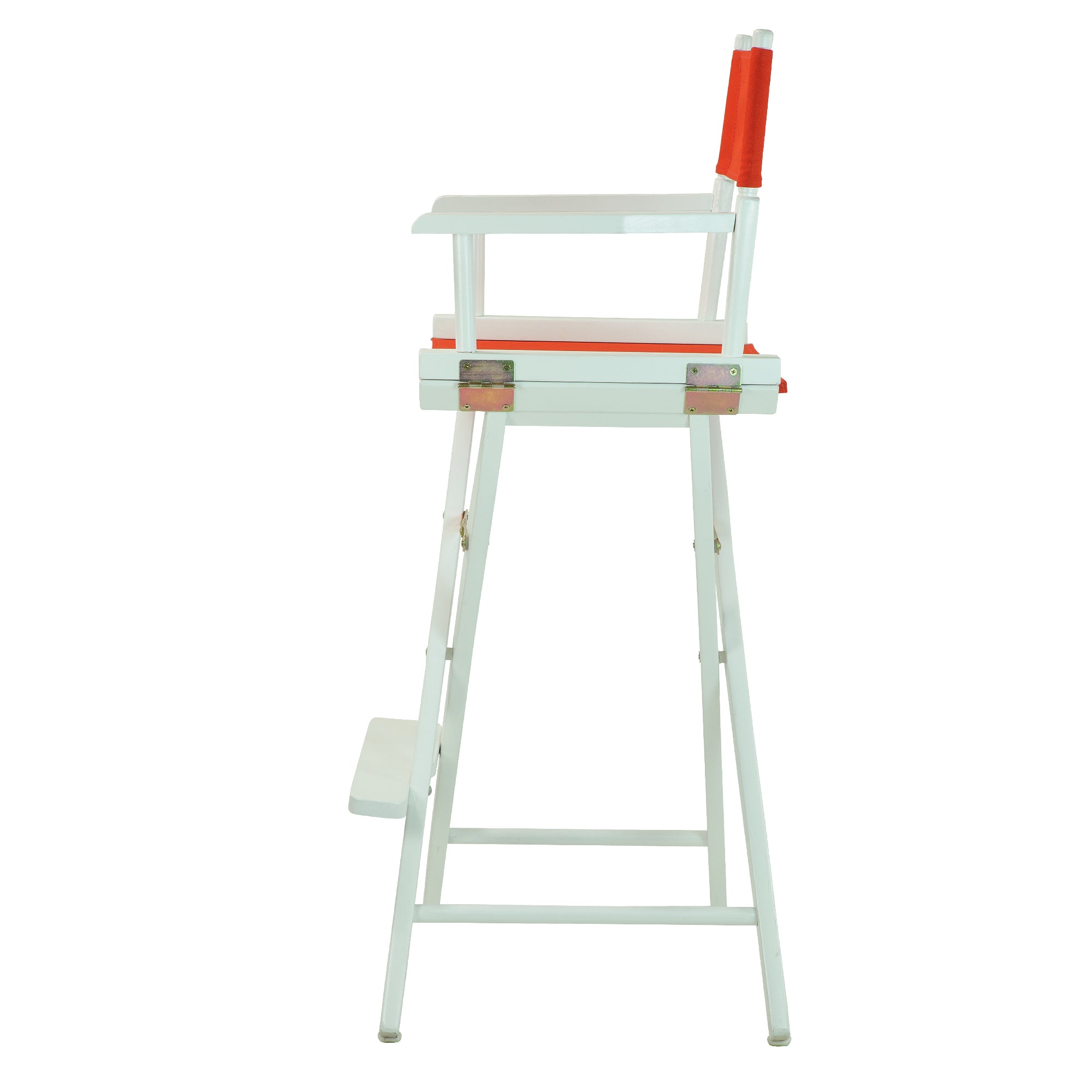 30' Director'S Chair White Frame-Red Canvas
