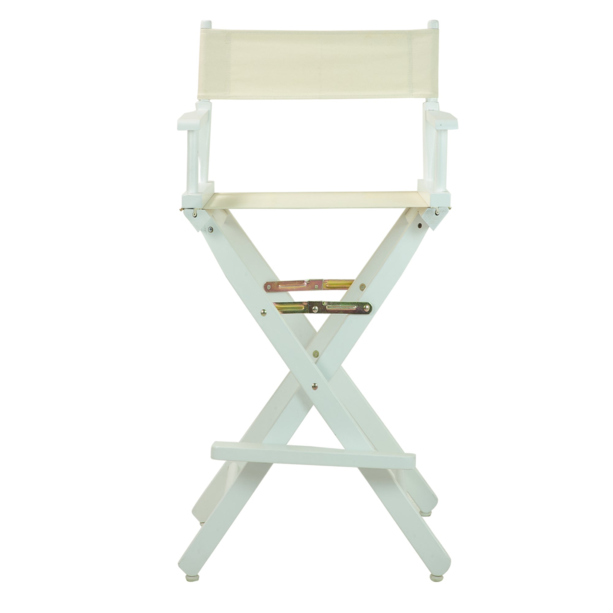 30' Director'S Chair White Frame-Natural/Wheat Canvas