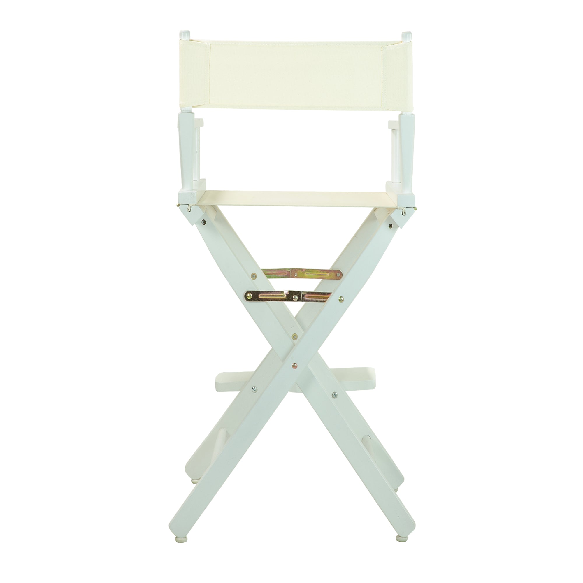 30' Director'S Chair White Frame-Natural/Wheat Canvas
