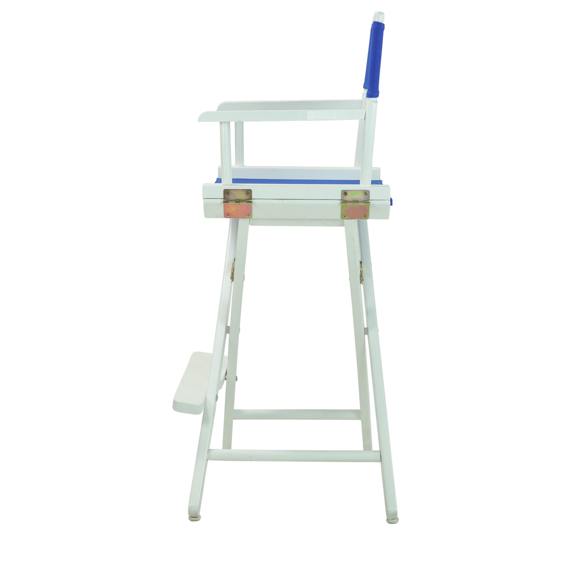 30' Director'S Chair White Frame-Royal Blue Canvas