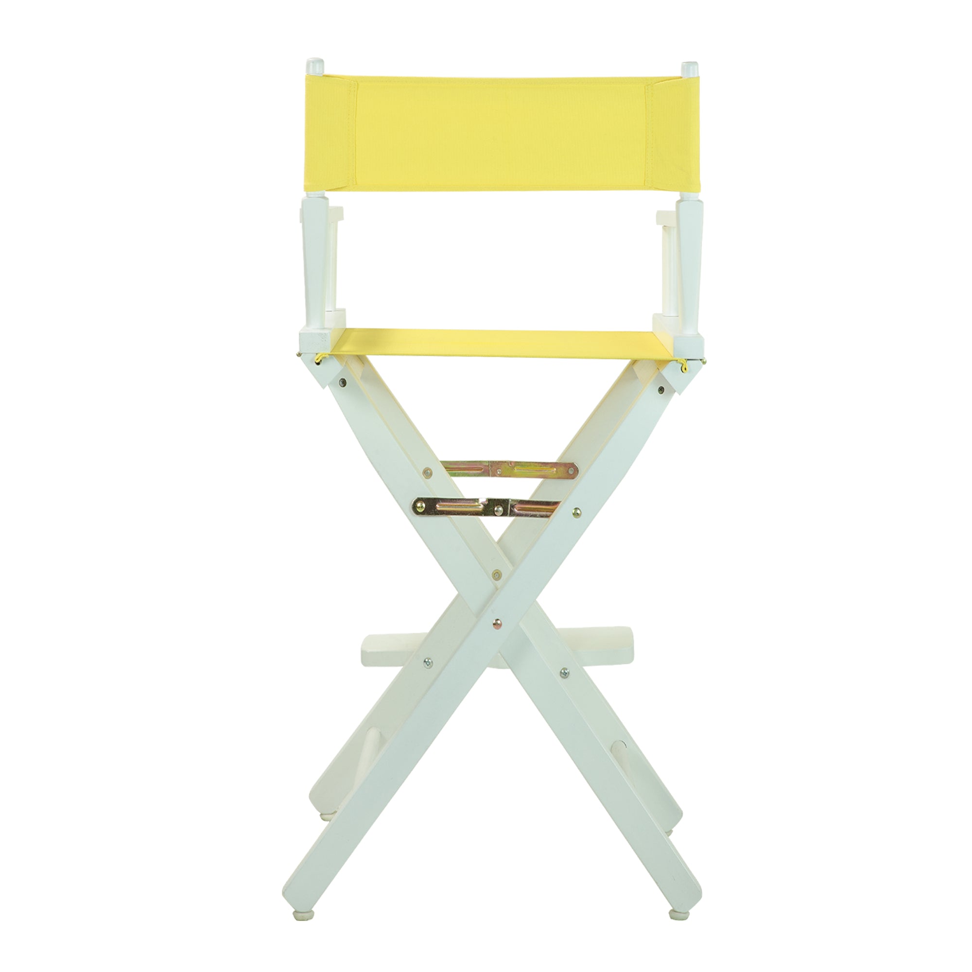 30' Director'S Chair White Frame-Yellow Canvas