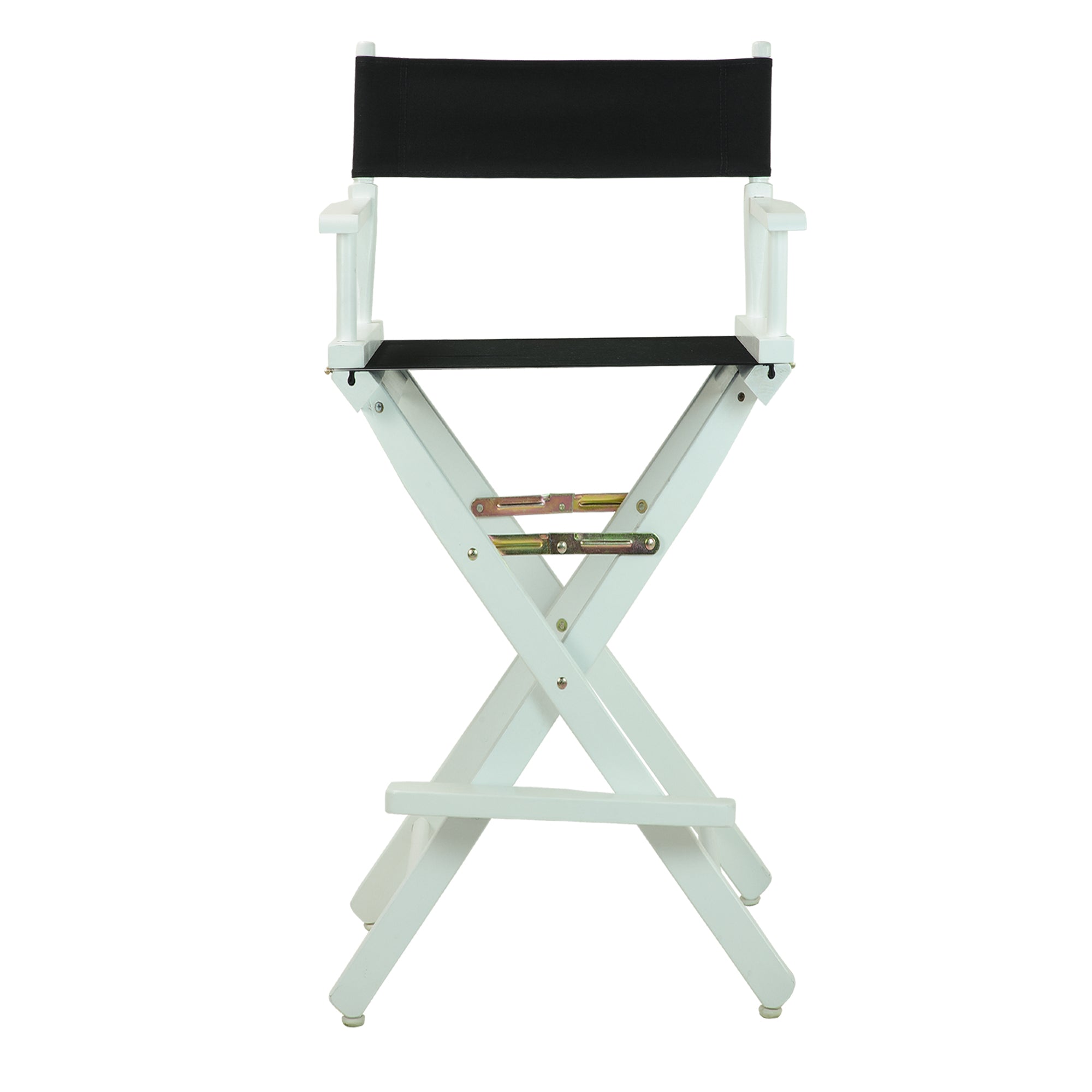 30' Director'S Chair White Frame-Black Canvas