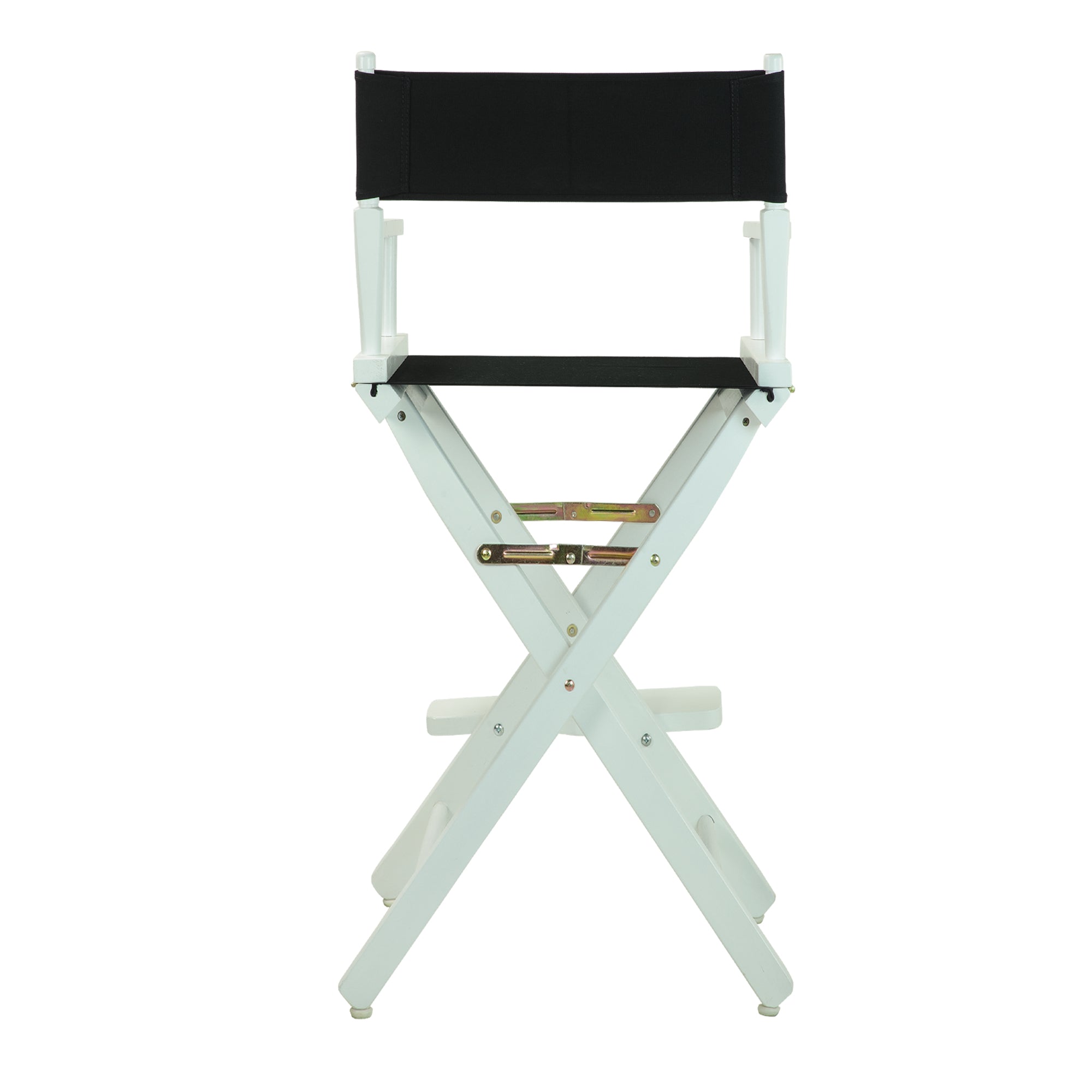 30' Director'S Chair White Frame-Black Canvas