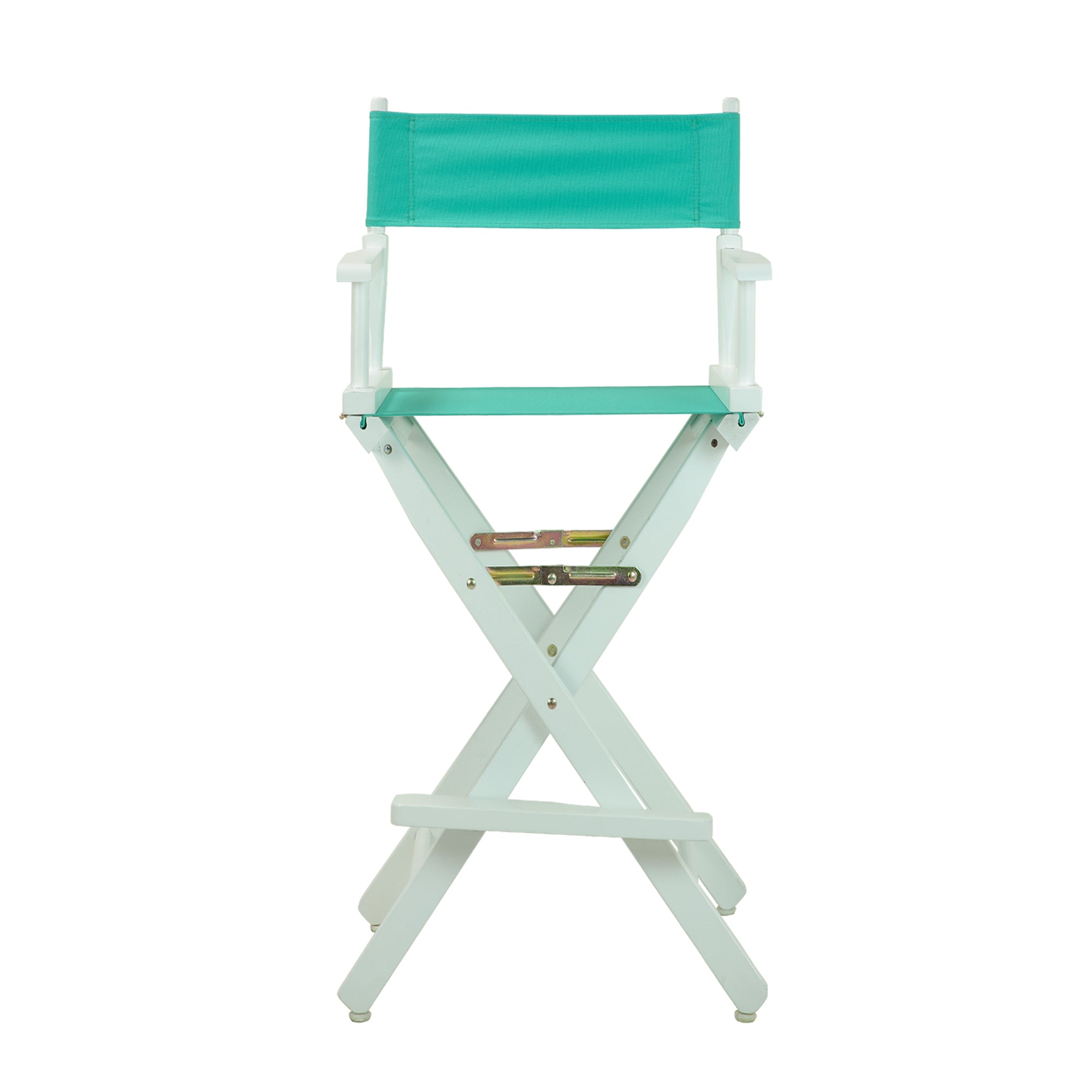 30' Director'S Chair White Frame-Teal Canvas