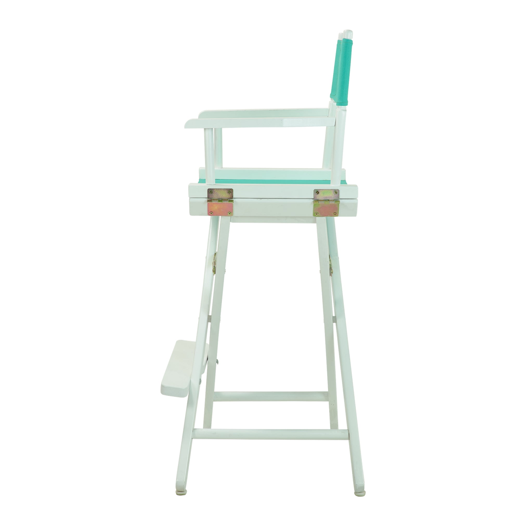30' Director'S Chair White Frame-Teal Canvas