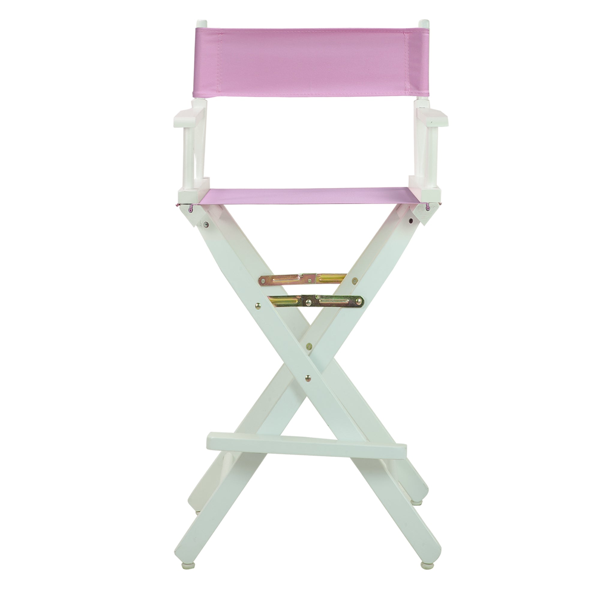 30' Director'S Chair White Frame-Pink Canvas